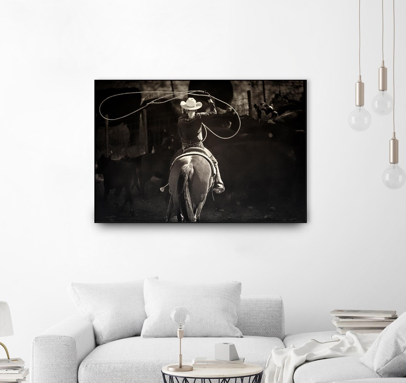 American Cowgirl by Lisa Dearing on GIANT ART - multicolor photography; animals; figurative