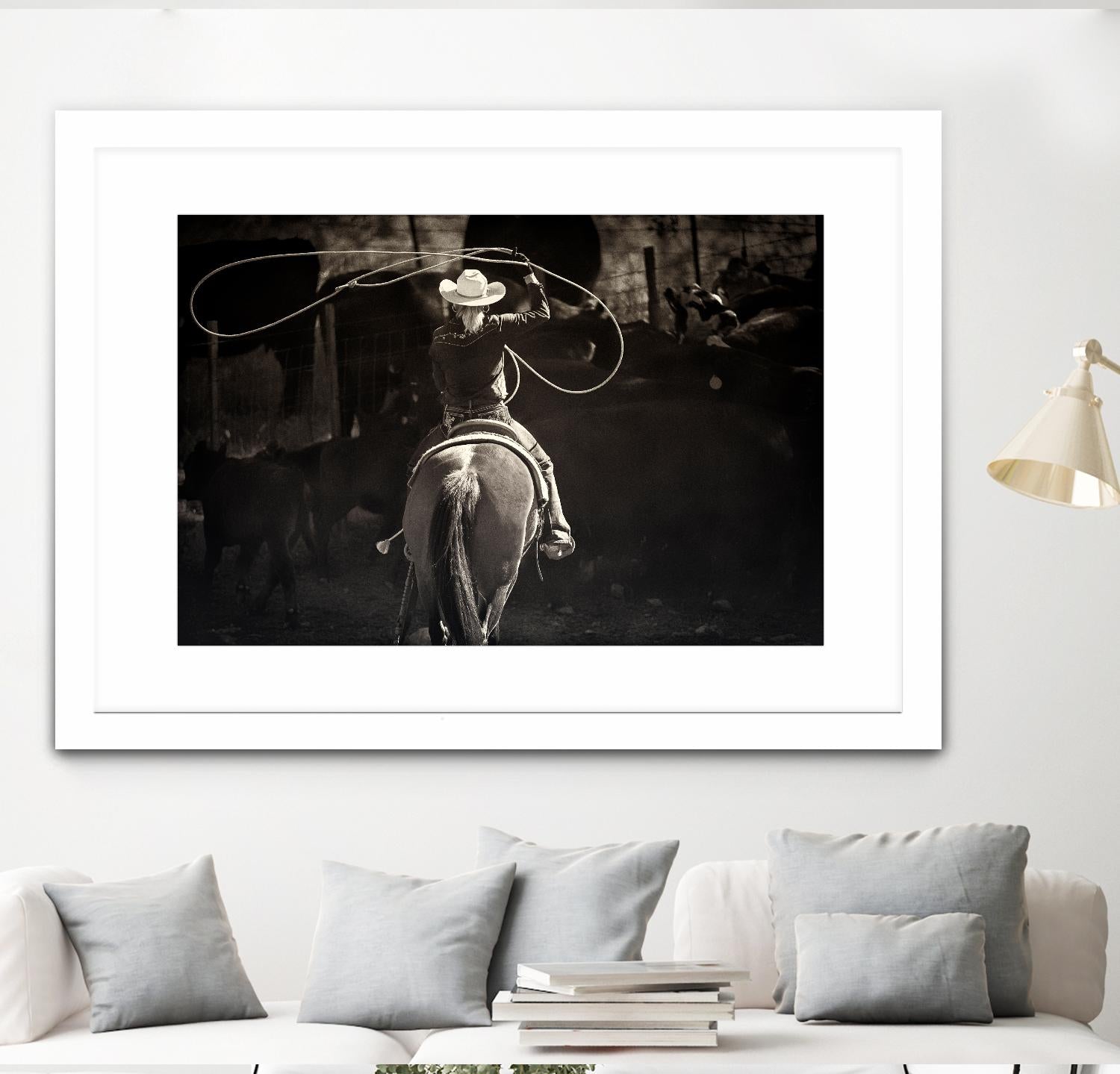 American Cowgirl by Lisa Dearing on GIANT ART - multicolor photography; animals; figurative