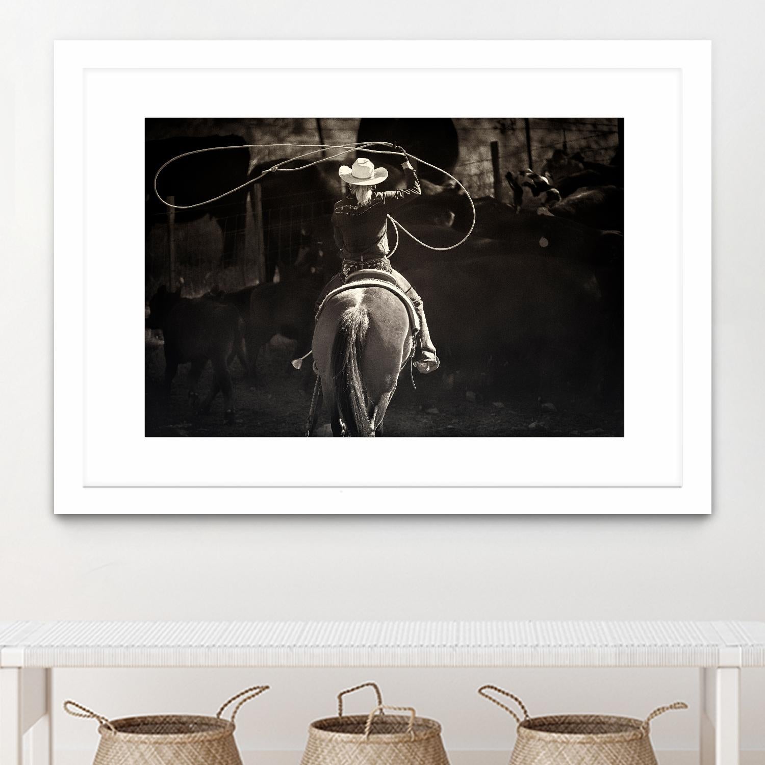 American Cowgirl by Lisa Dearing on GIANT ART - multicolor photography; animals; figurative