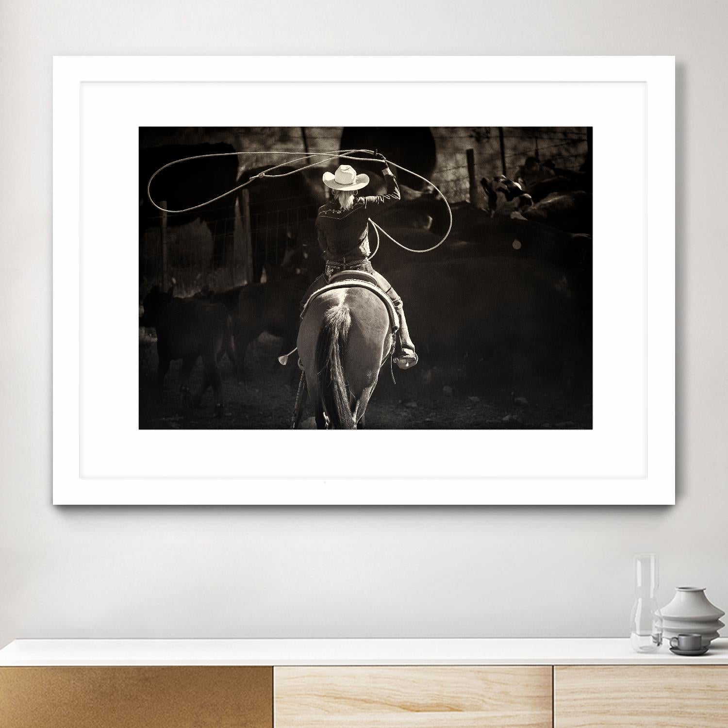 American Cowgirl by Lisa Dearing on GIANT ART - multicolor photography; animals; figurative