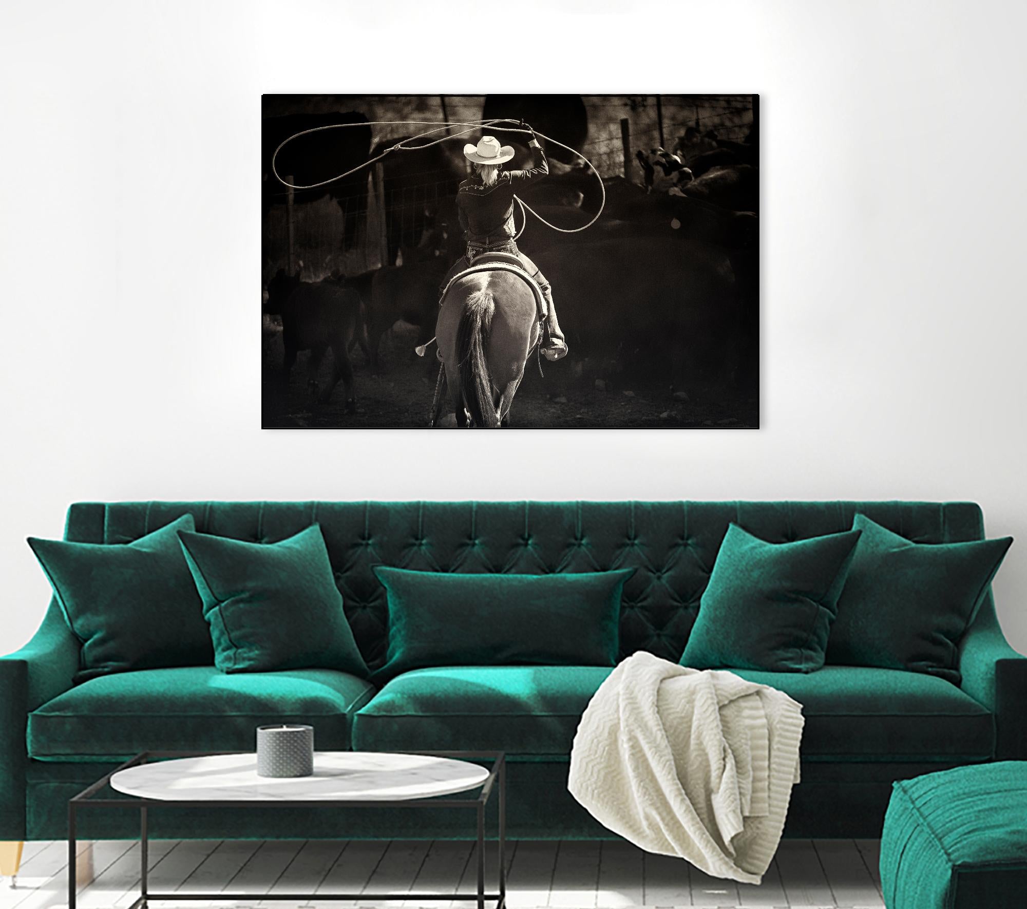 American Cowgirl by Lisa Dearing on GIANT ART - multicolor photography; animals; figurative