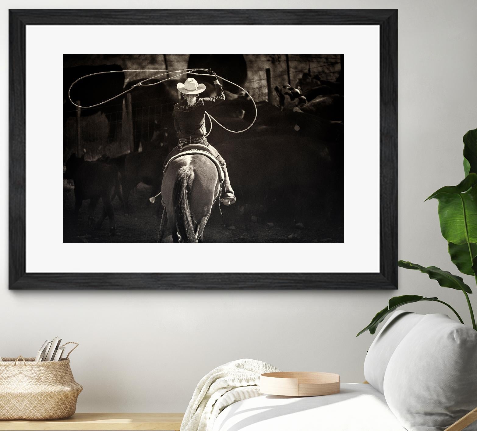 American Cowgirl by Lisa Dearing on GIANT ART - multicolor photography; animals; figurative