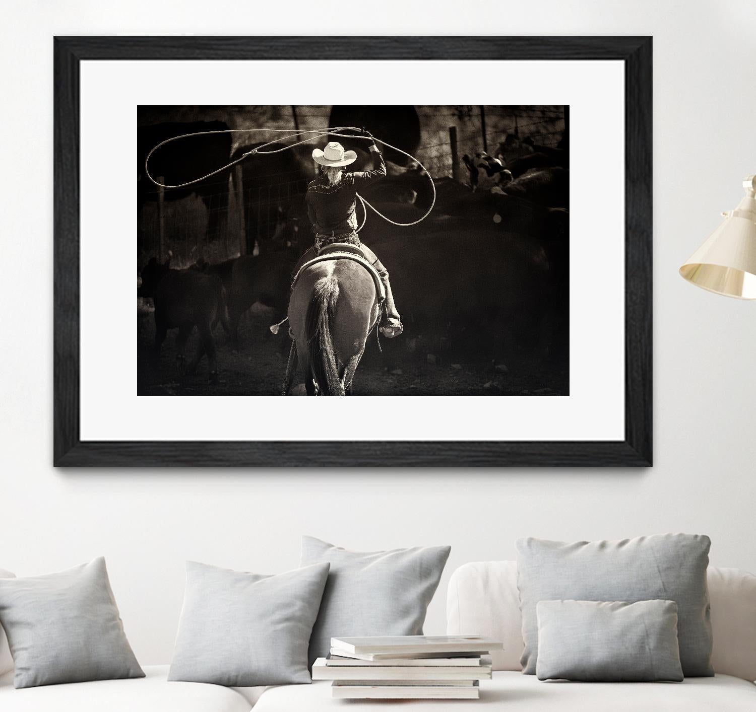 American Cowgirl by Lisa Dearing on GIANT ART - multicolor photography; animals; figurative