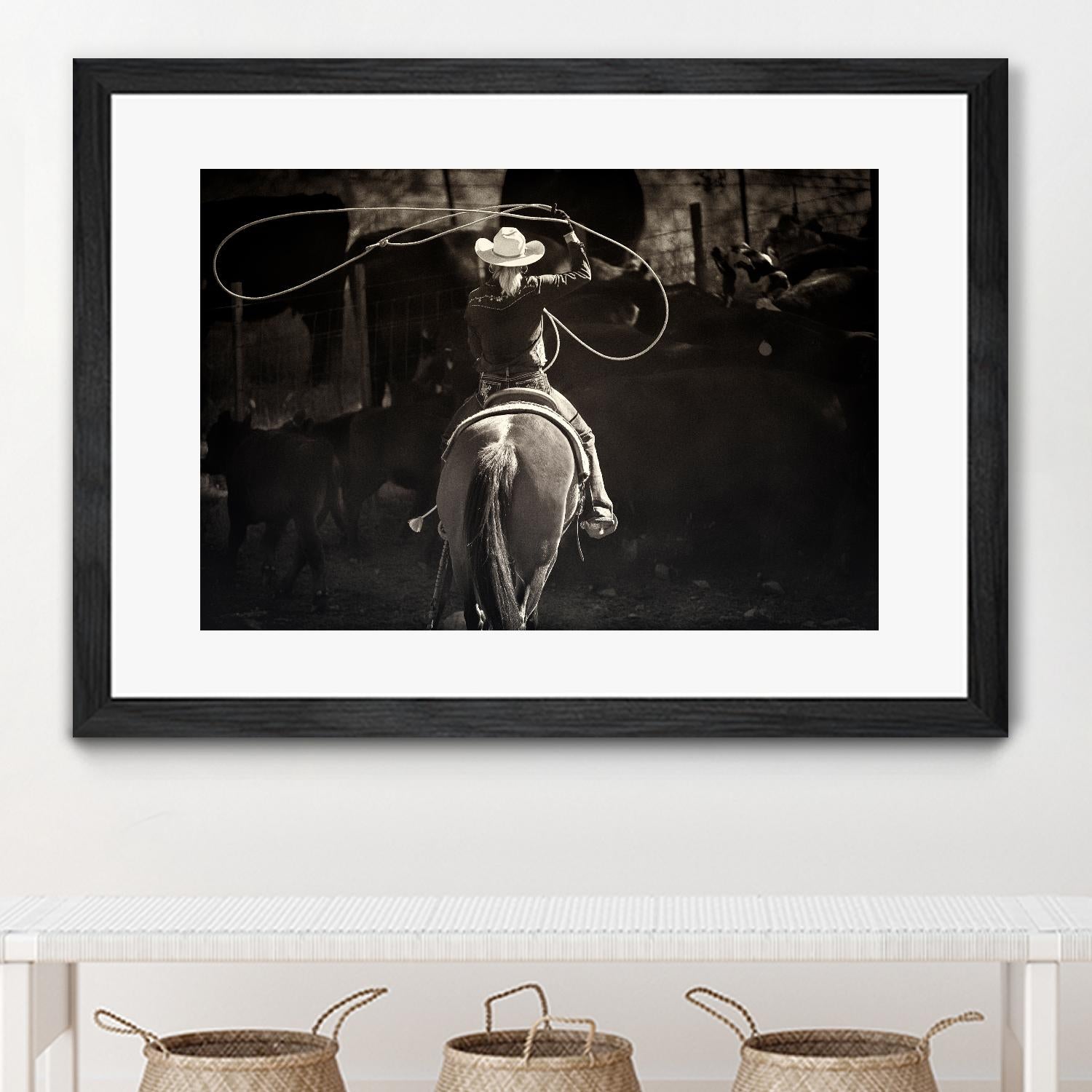 American Cowgirl by Lisa Dearing on GIANT ART - multicolor photography; animals; figurative