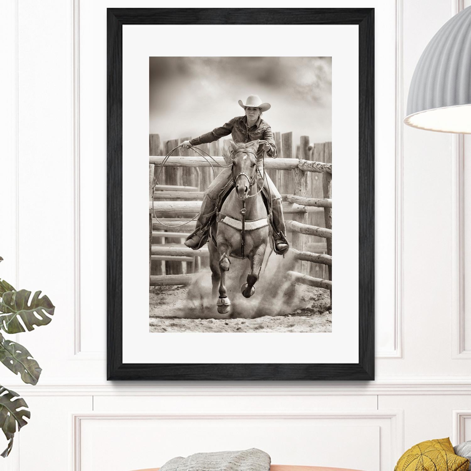 Ride ‘Em Cowgirl by Lisa Dearing on GIANT ART - multicolor photography; animals; figurative
