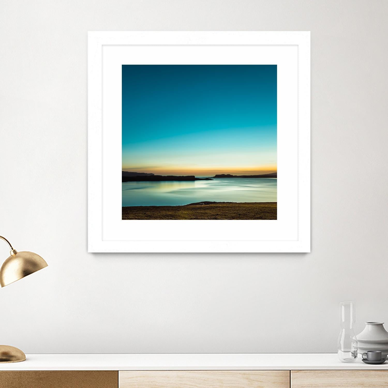 Serenity Loch Harport by Lynne Douglas on GIANT ART - multicolor photography; coastal; landscapes