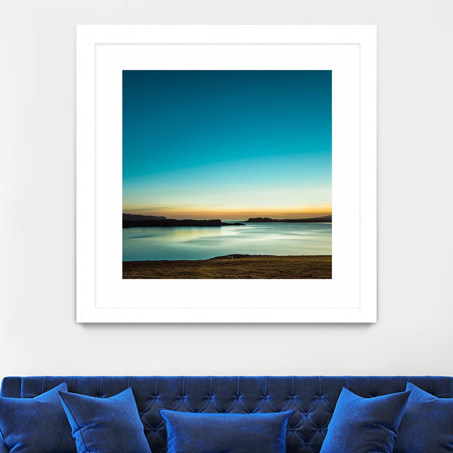Serenity Loch Harport by Lynne Douglas on GIANT ART - multicolor photography; coastal; landscapes