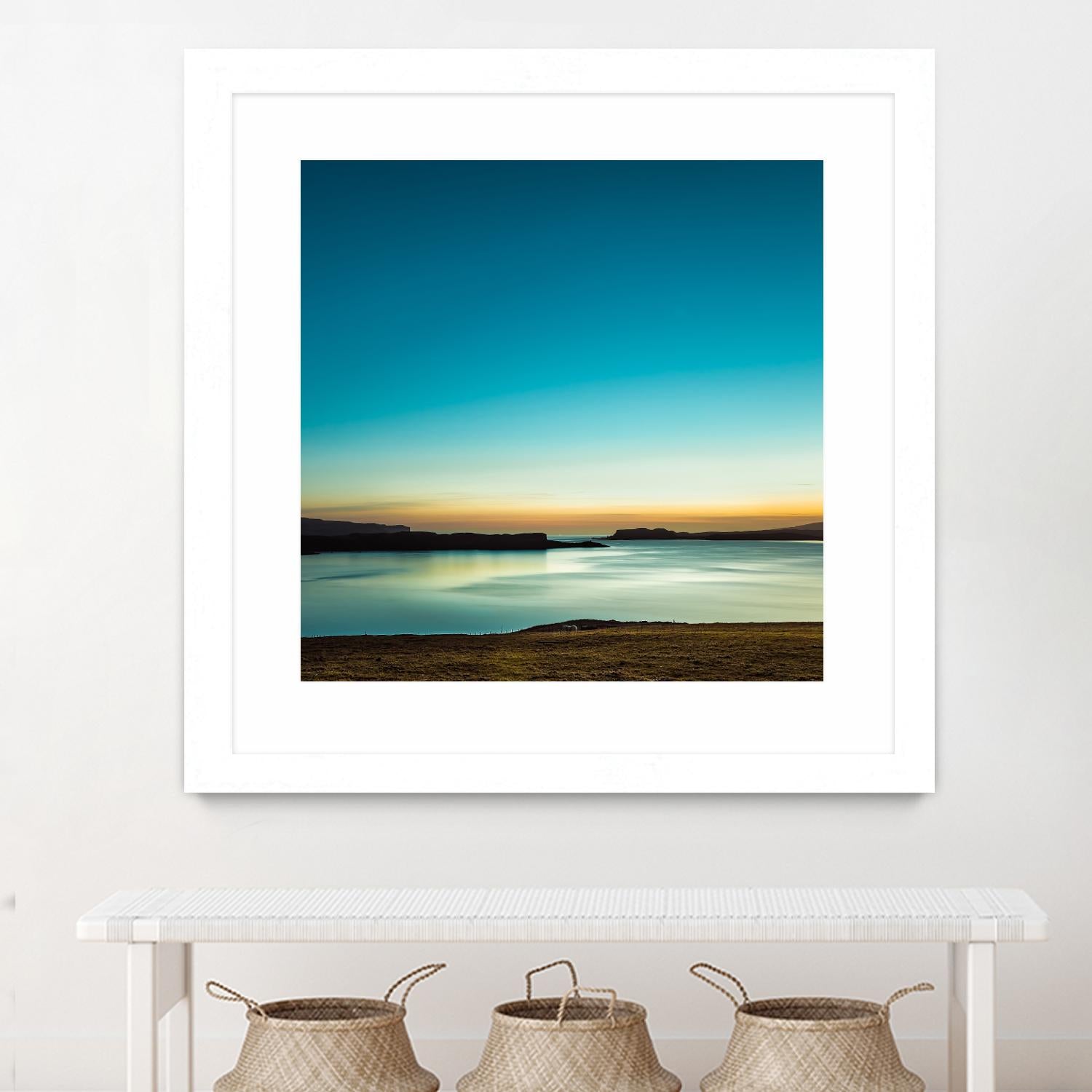 Serenity Loch Harport by Lynne Douglas on GIANT ART - multicolor photography; coastal; landscapes