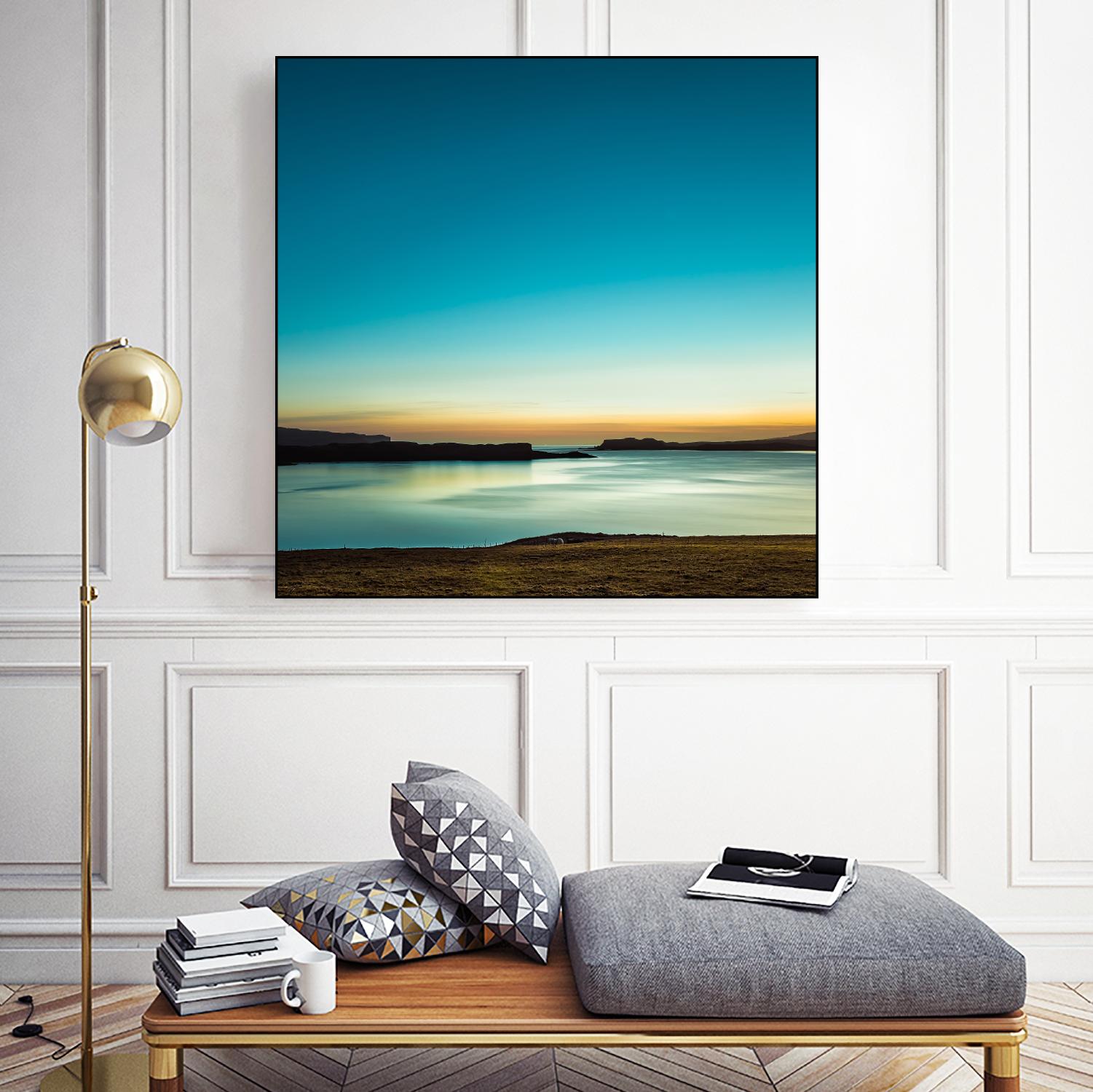 Serenity Loch Harport by Lynne Douglas on GIANT ART - multicolor photography; coastal; landscapes