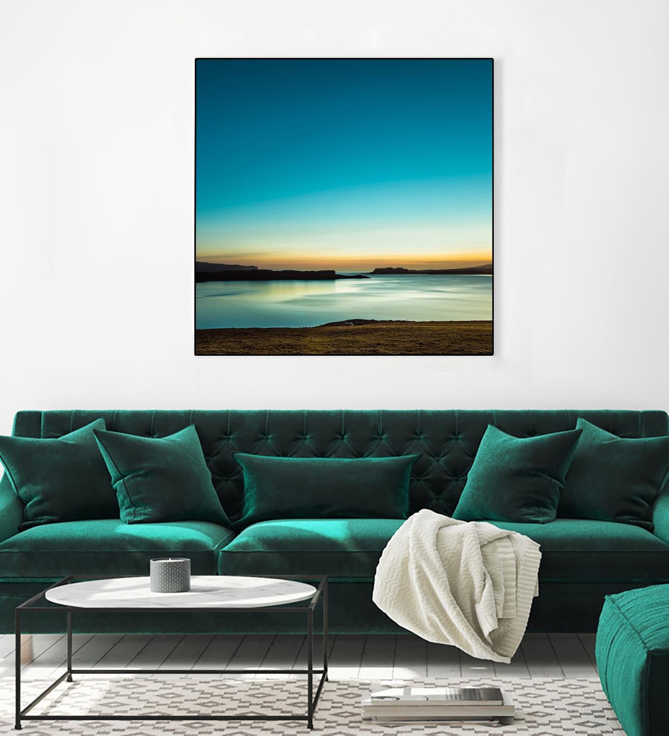 Serenity Loch Harport by Lynne Douglas on GIANT ART - multicolor photography; coastal; landscapes