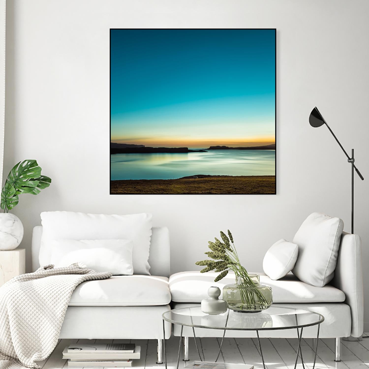 Serenity Loch Harport by Lynne Douglas on GIANT ART - multicolor photography; coastal; landscapes