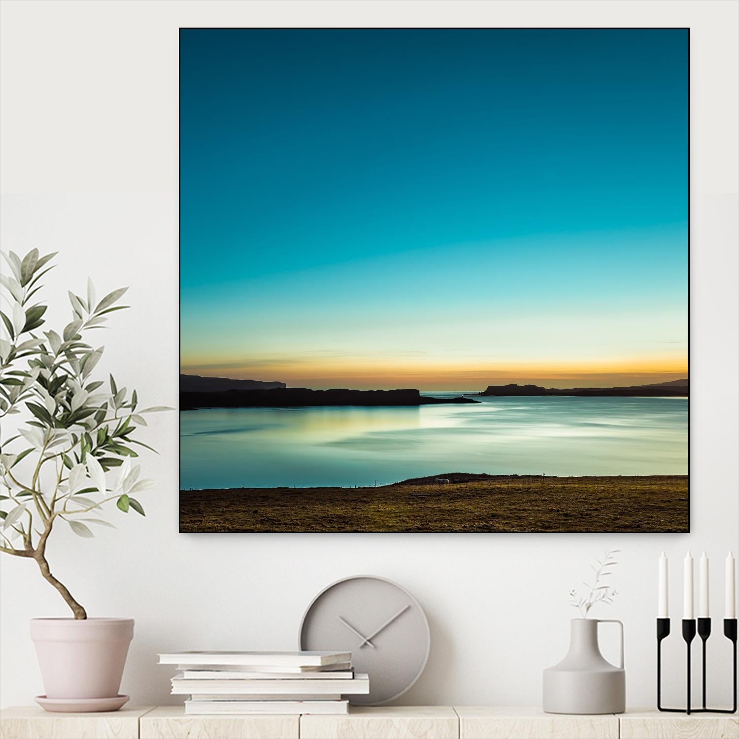 Serenity Loch Harport by Lynne Douglas on GIANT ART - multicolor photography; coastal; landscapes