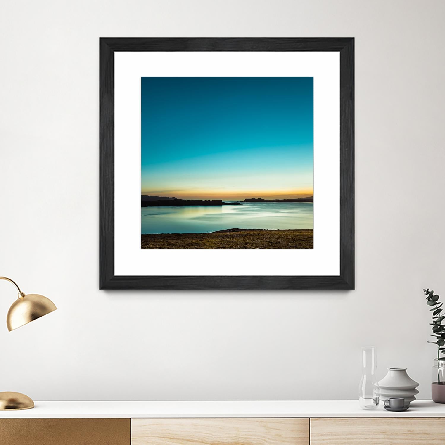 Serenity Loch Harport by Lynne Douglas on GIANT ART - multicolor photography; coastal; landscapes