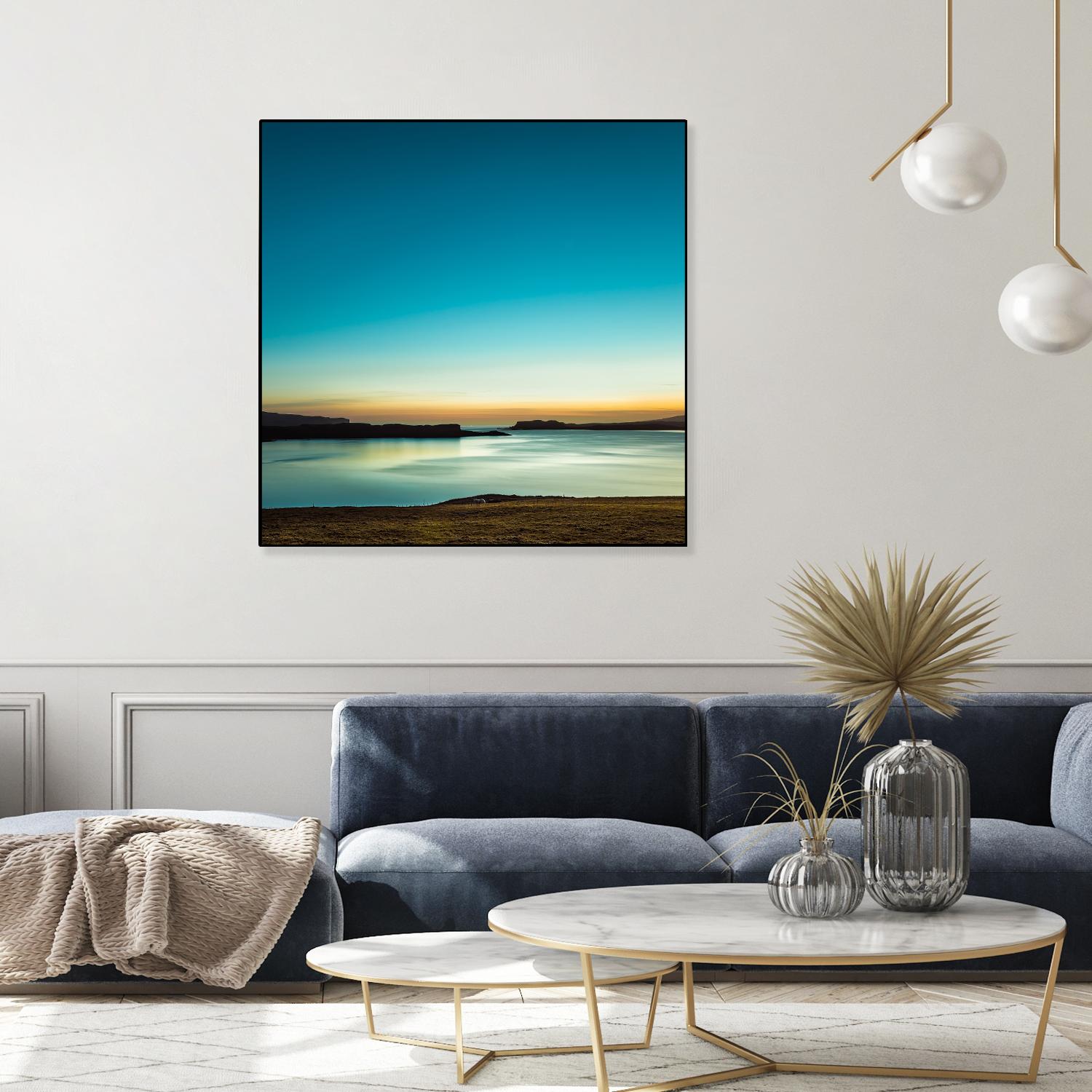 Serenity Loch Harport by Lynne Douglas on GIANT ART - multicolor photography; coastal; landscapes