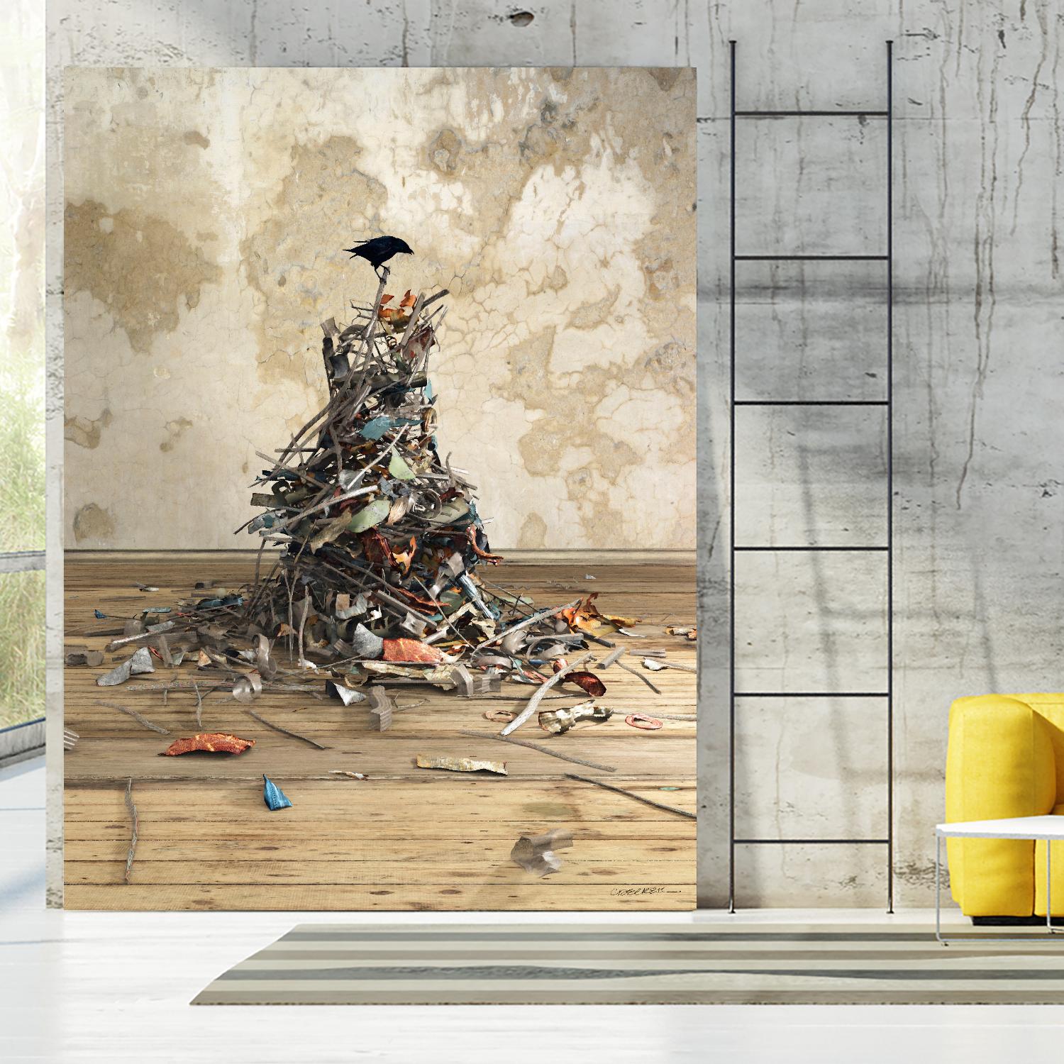 New Worth by Cynthia Decker on GIANT ART - multi contemporary, animals, urban/pop surrealism, birds