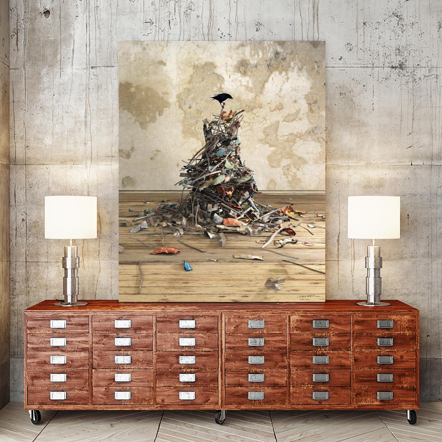 New Worth by Cynthia Decker on GIANT ART - multi contemporary, animals, urban/pop surrealism, birds