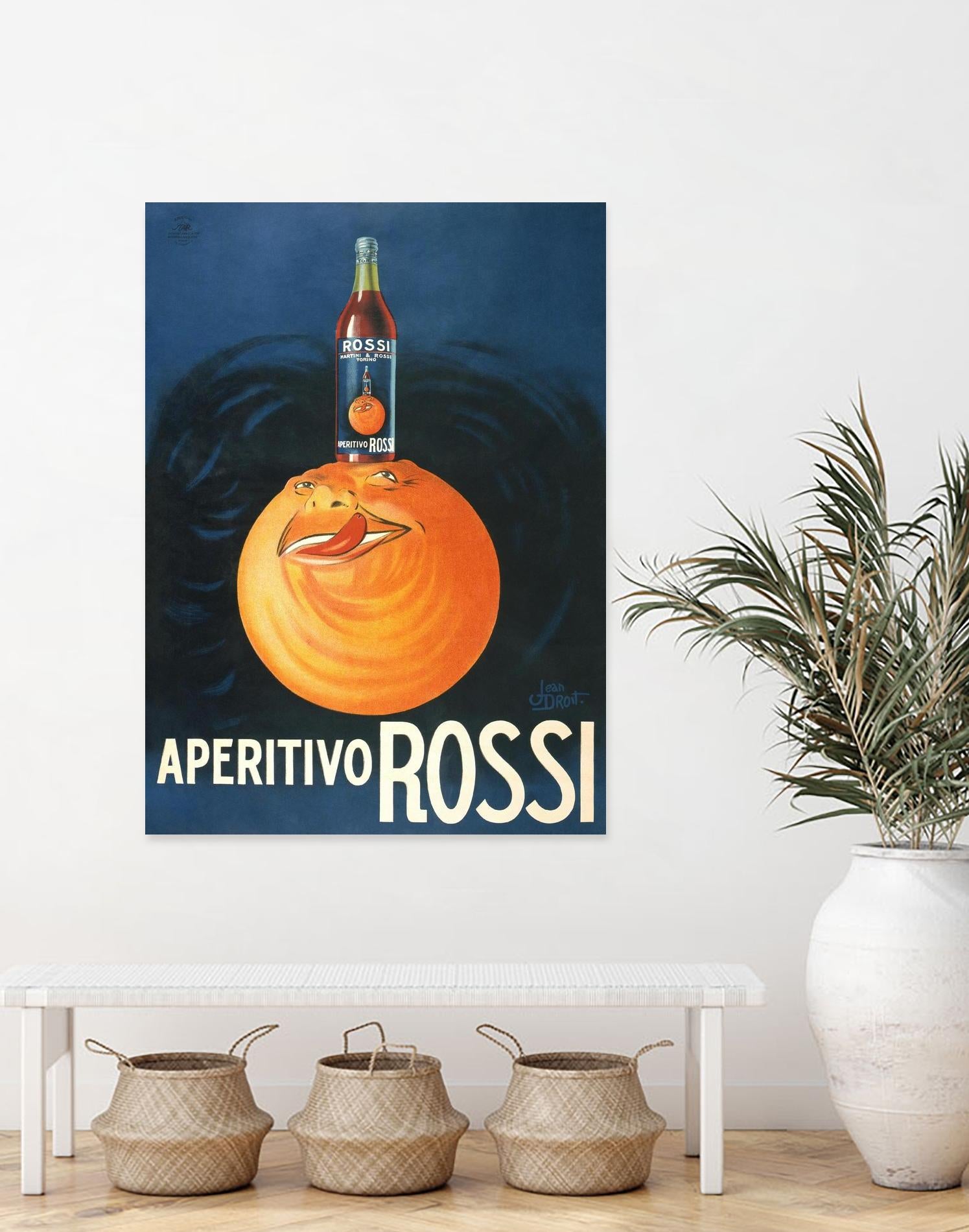 Aperitivo Rossi by Jean Droit on GIANT ART - vintage vintage