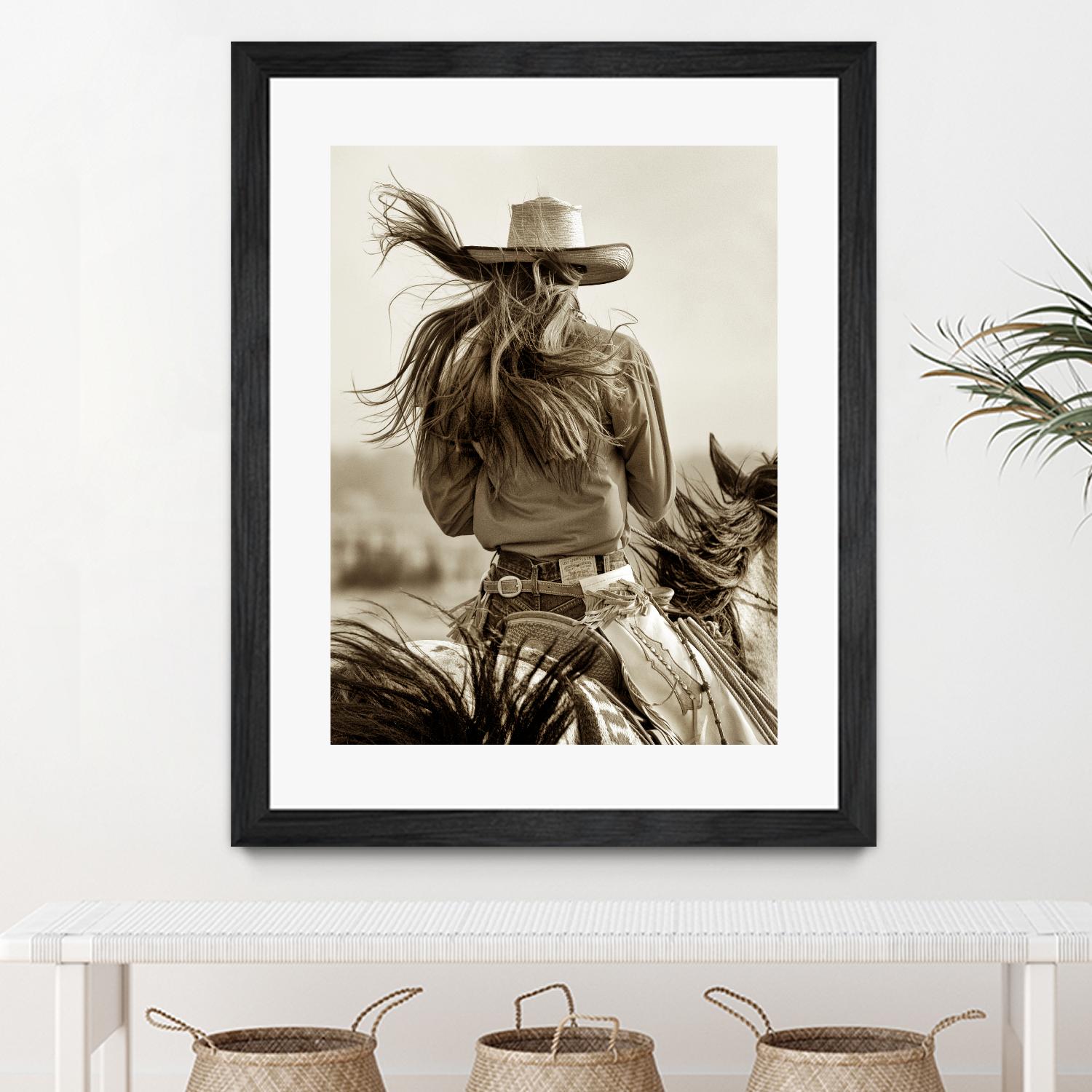 Cowgirl by Lisa Dearing on GIANT ART - beige country look