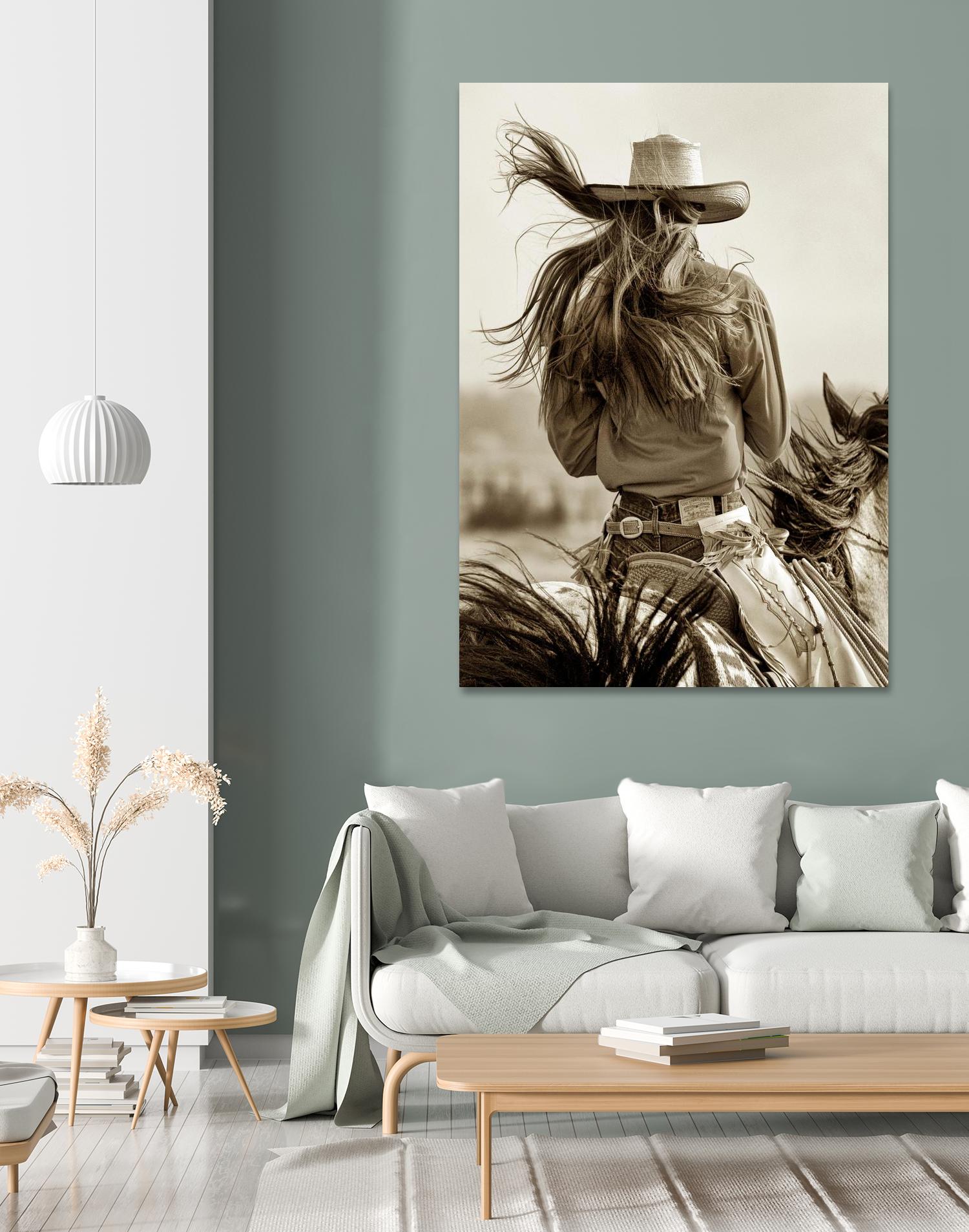 Cowgirl by Lisa Dearing on GIANT ART - beige country look