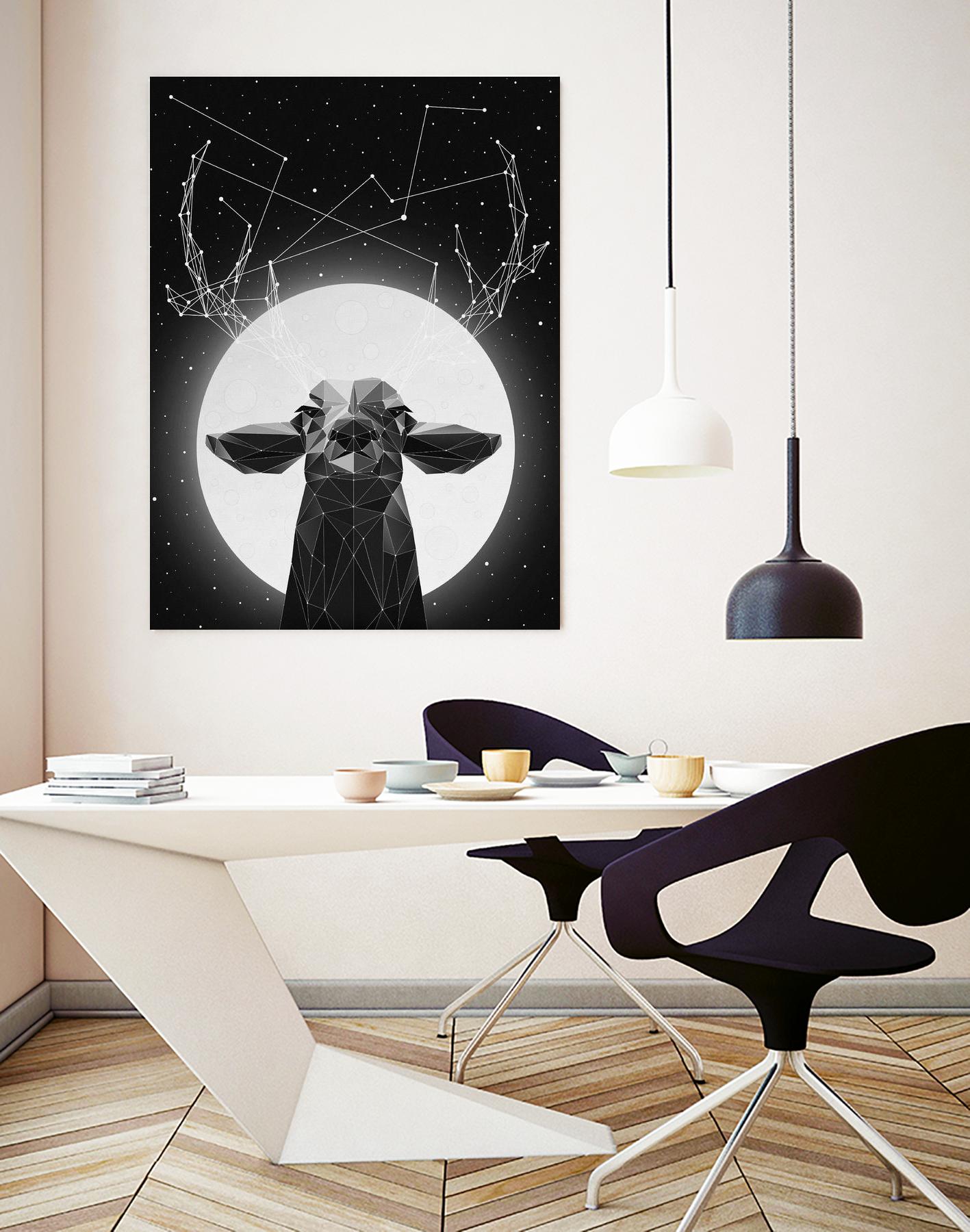 Banyon Deer by Davies Babies on GIANT ART - multicolor animals; contemporary