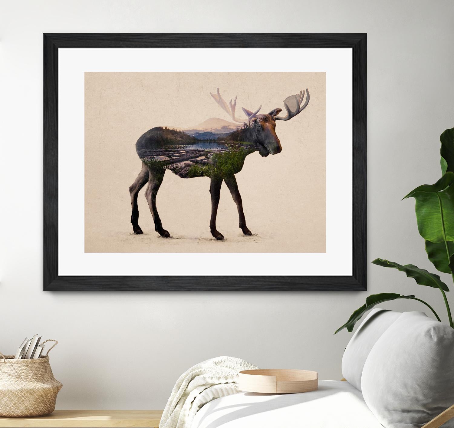 The Alaskan Bull Moose by Davies Babies on GIANT ART - multicolor animals; contemporary