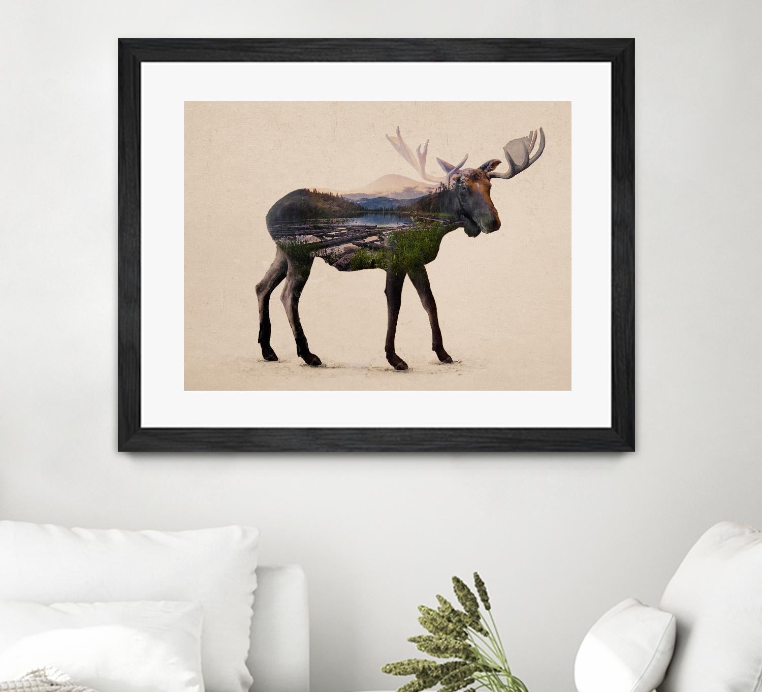 The Alaskan Bull Moose by Davies Babies on GIANT ART - multicolor animals; contemporary
