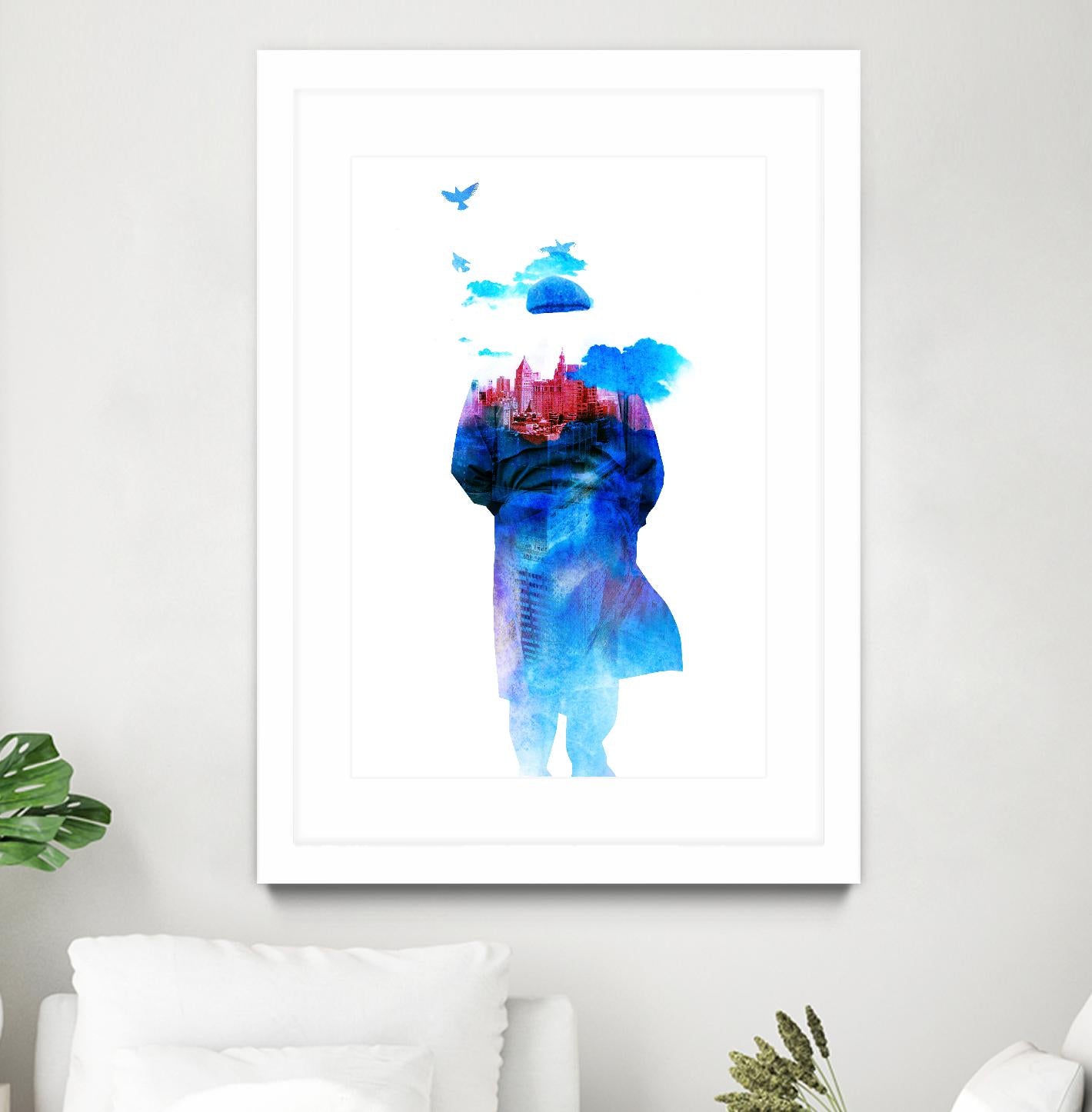 Get Away From Town by Robert Farkas on GIANT ART - white contemporary