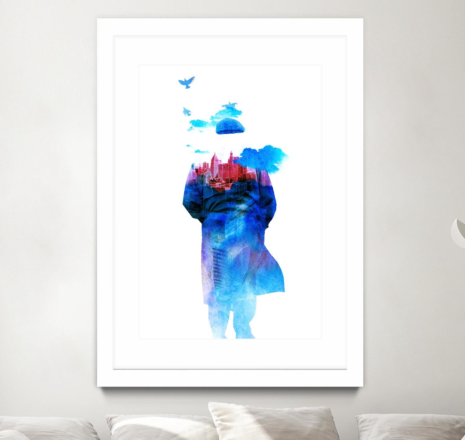 Get Away From Town by Robert Farkas on GIANT ART - white contemporary