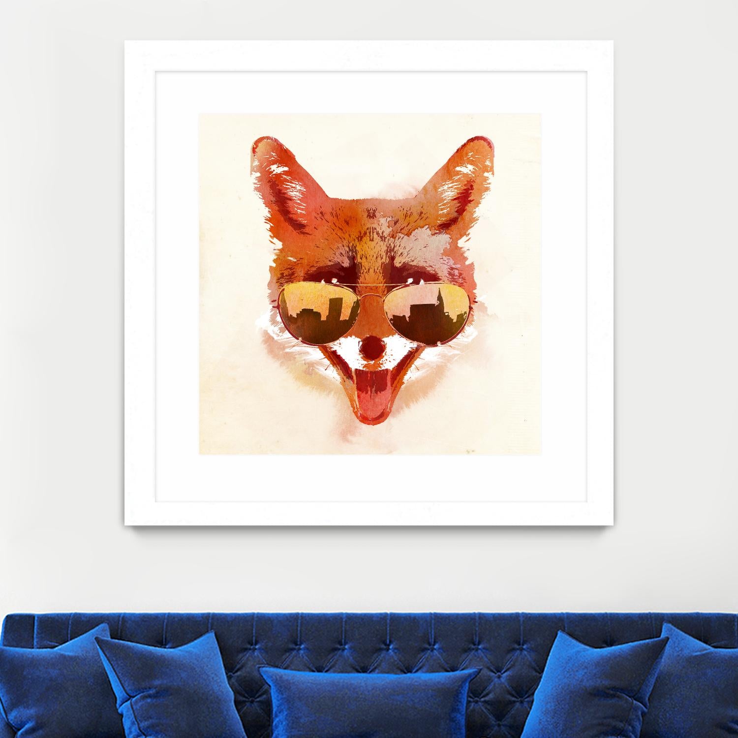 Big Town Fox by Robert Farkas on GIANT ART - beige animals