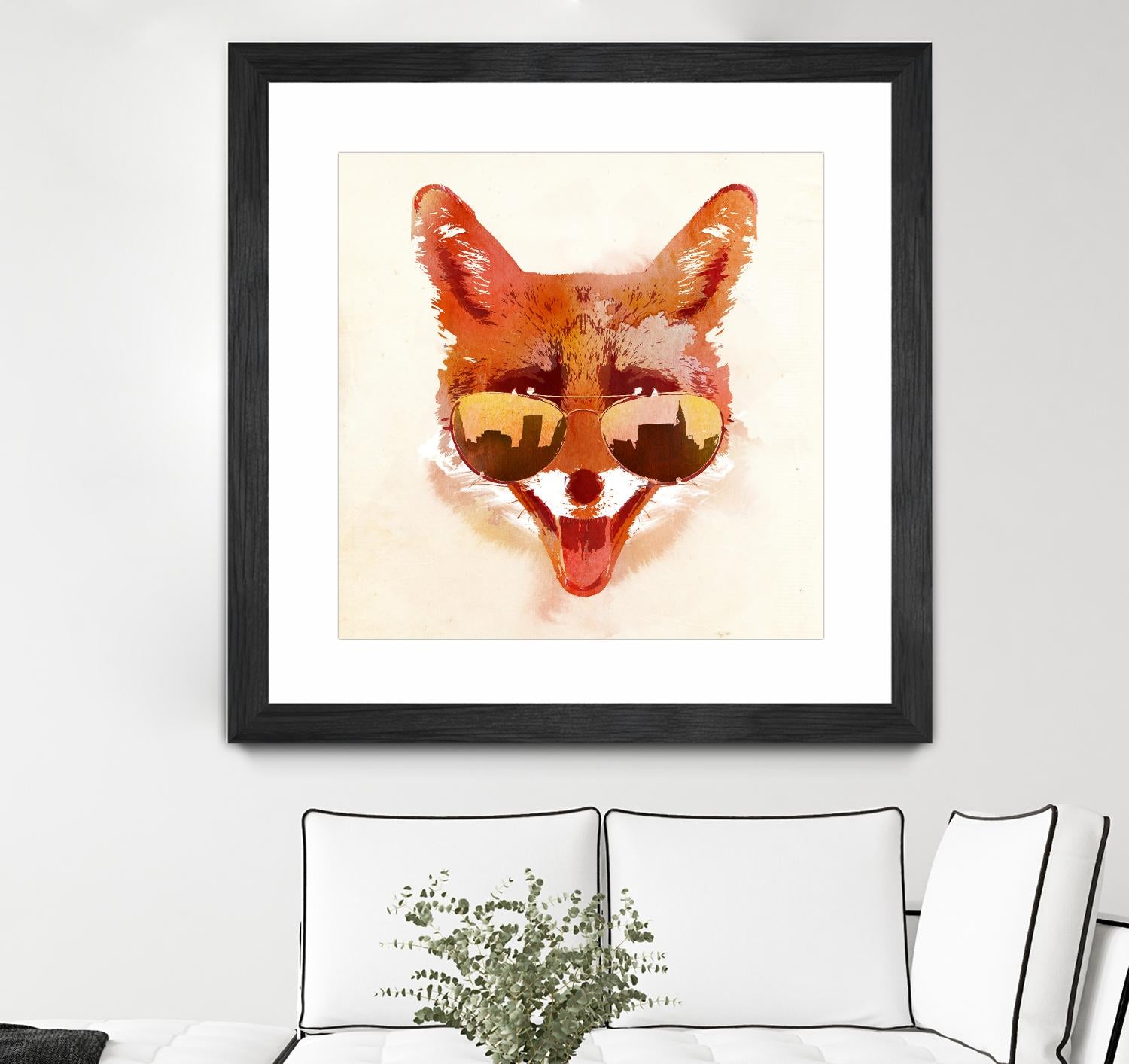 Big Town Fox by Robert Farkas on GIANT ART - beige animals