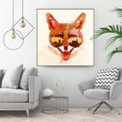 Big Town Fox by Robert Farkas on GIANT ART - beige animals