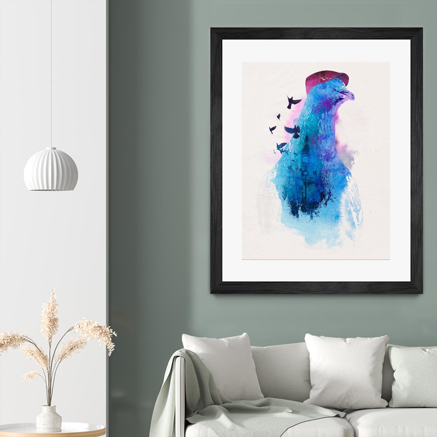 Everybody Flies to London by Robert Farkas on GIANT ART - pink animals