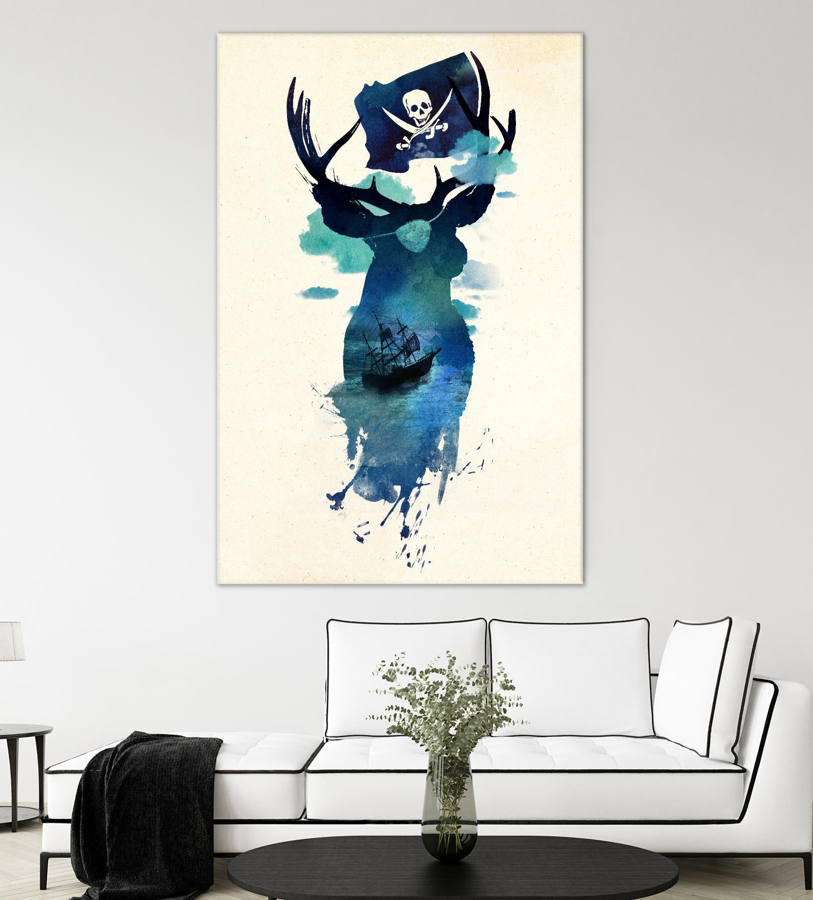 Captain Hook by Robert Farkas on GIANT ART - beige city scene