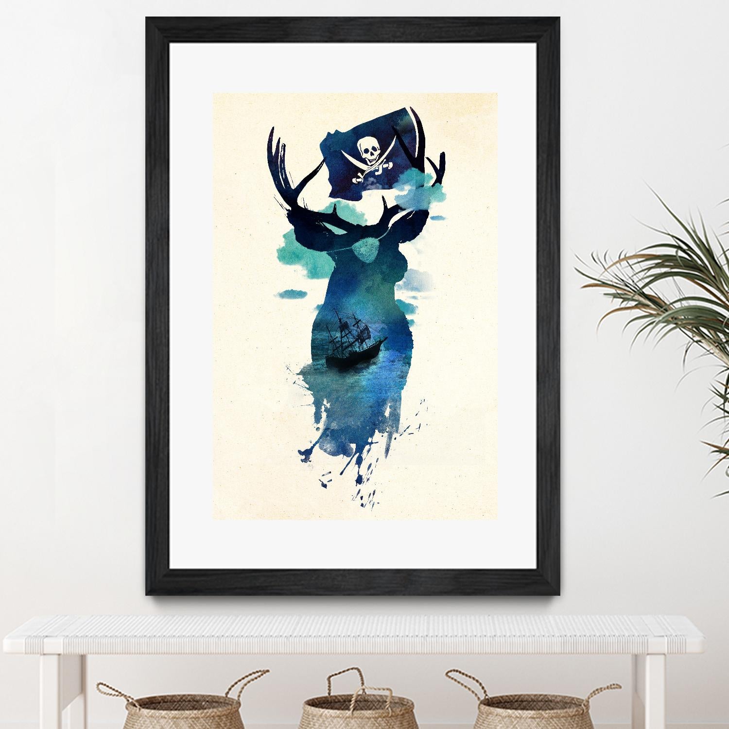 Captain Hook by Robert Farkas on GIANT ART - beige city scene