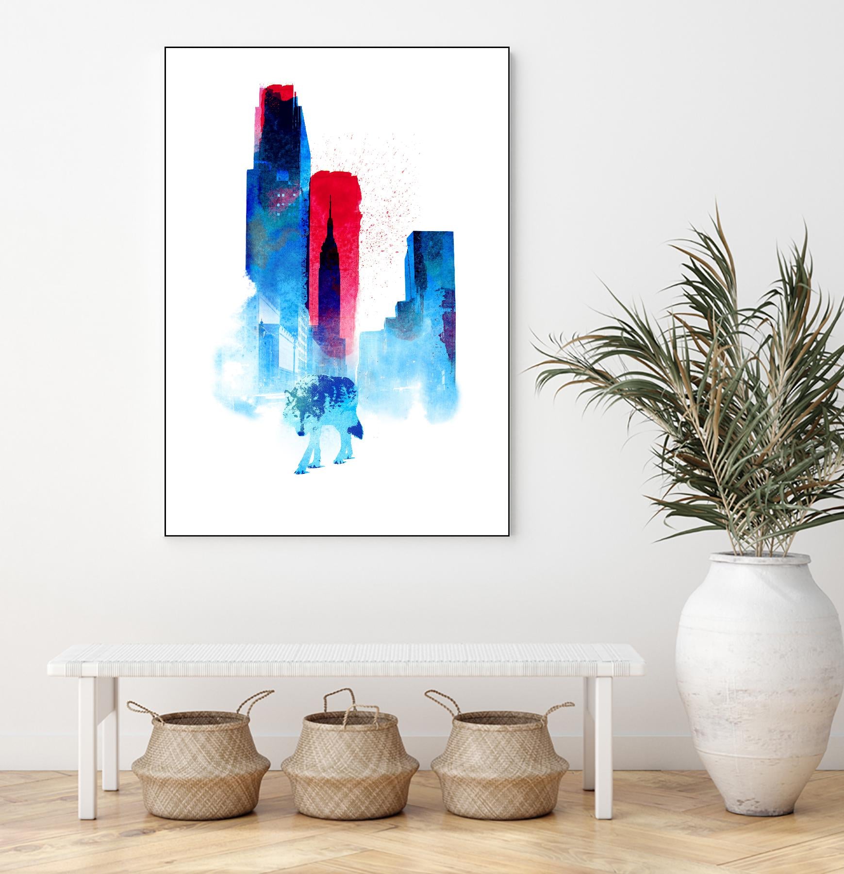 The Wolf of the City by Robert Farkas on GIANT ART - pink men and women