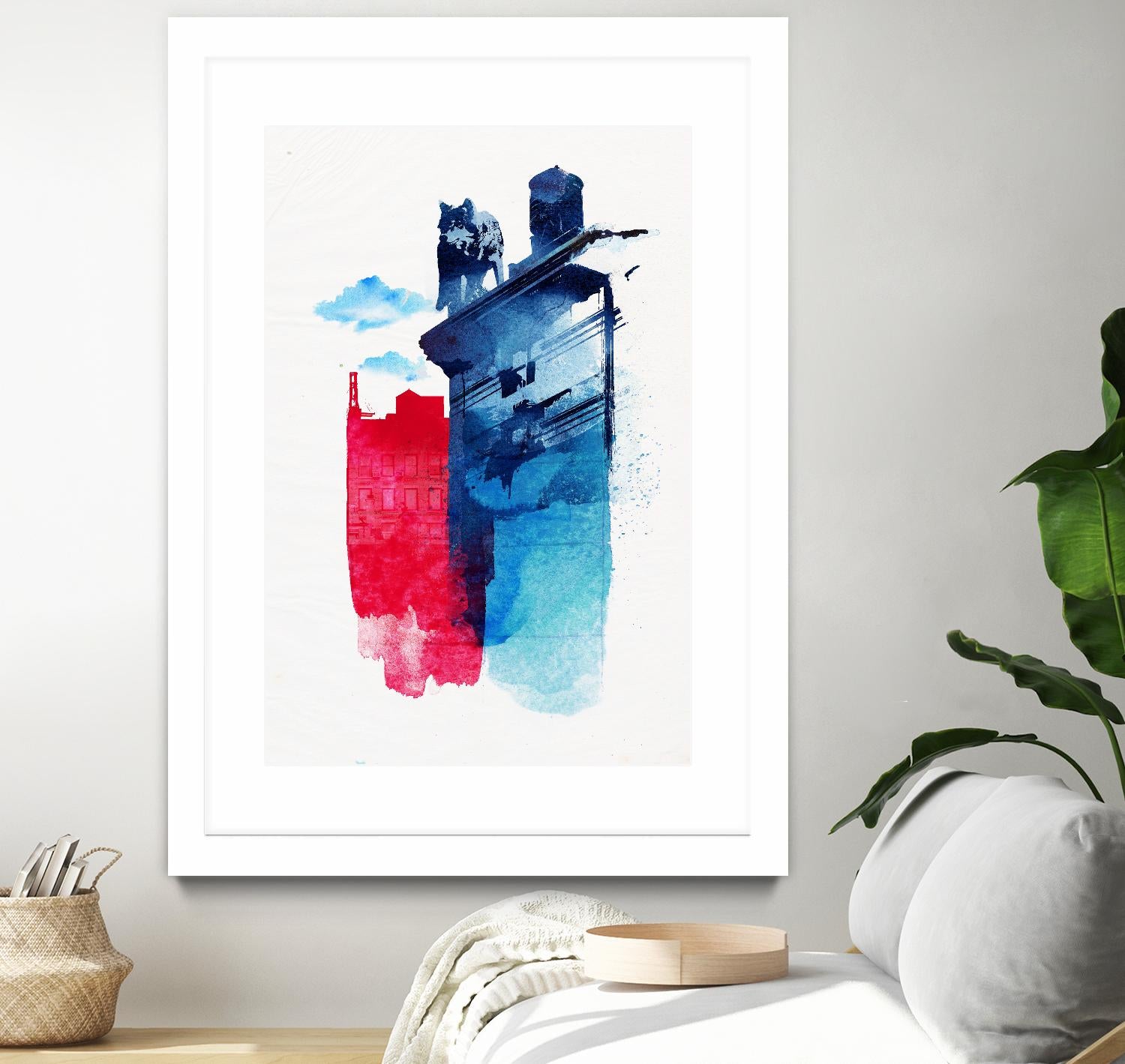 This is my Town by Robert Farkas on GIANT ART - pink city scene