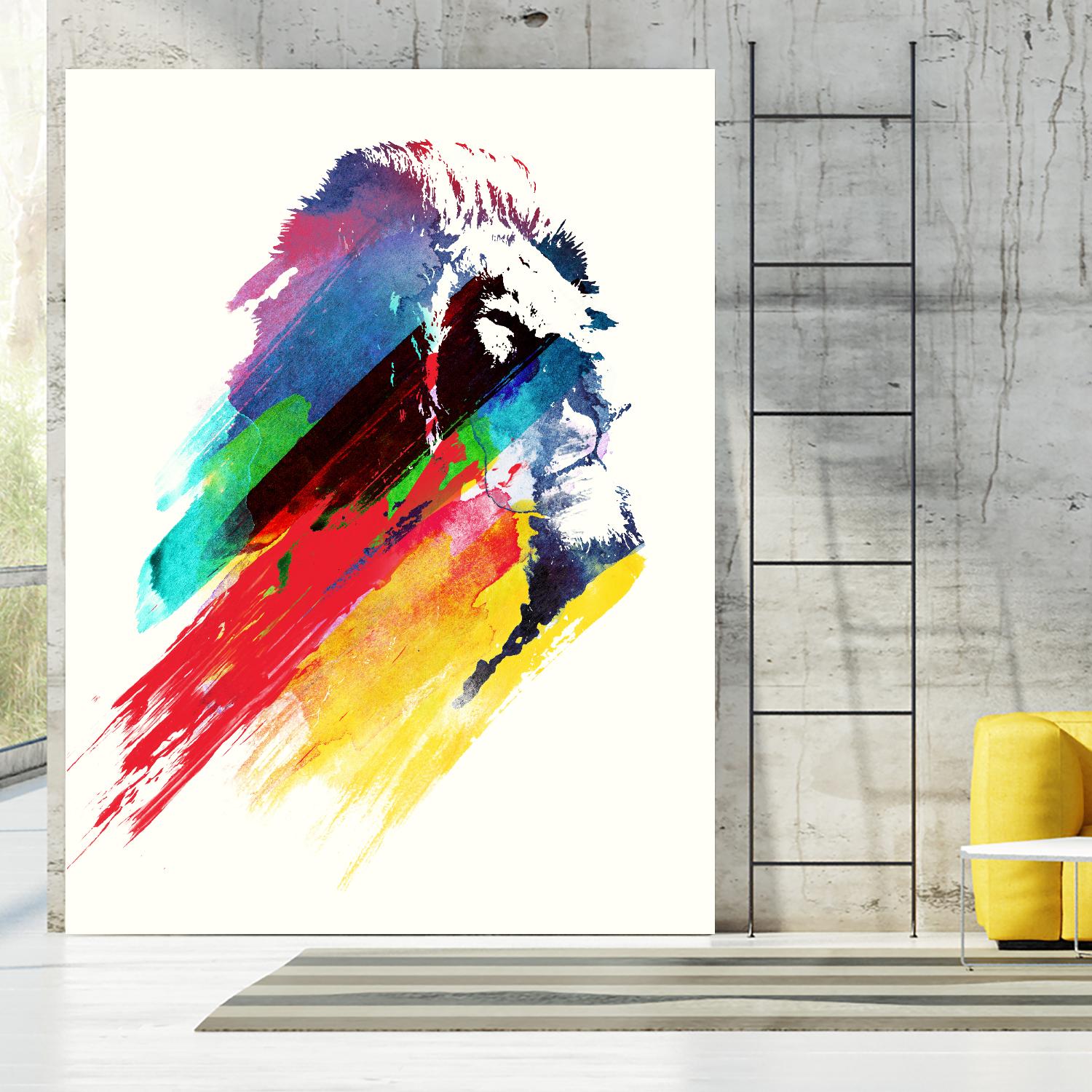 Our Hero by Robert Farkas on GIANT ART - blue animals