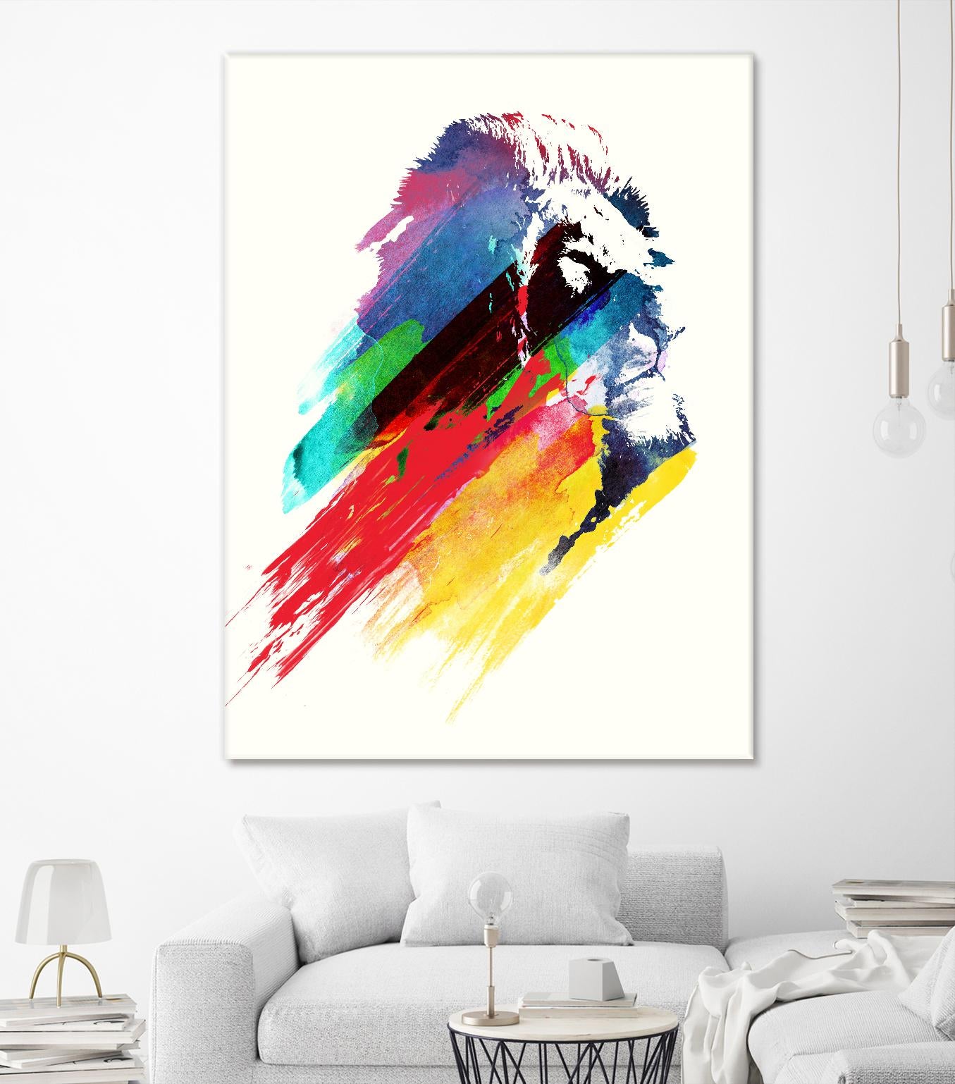 Our Hero by Robert Farkas on GIANT ART - blue animals