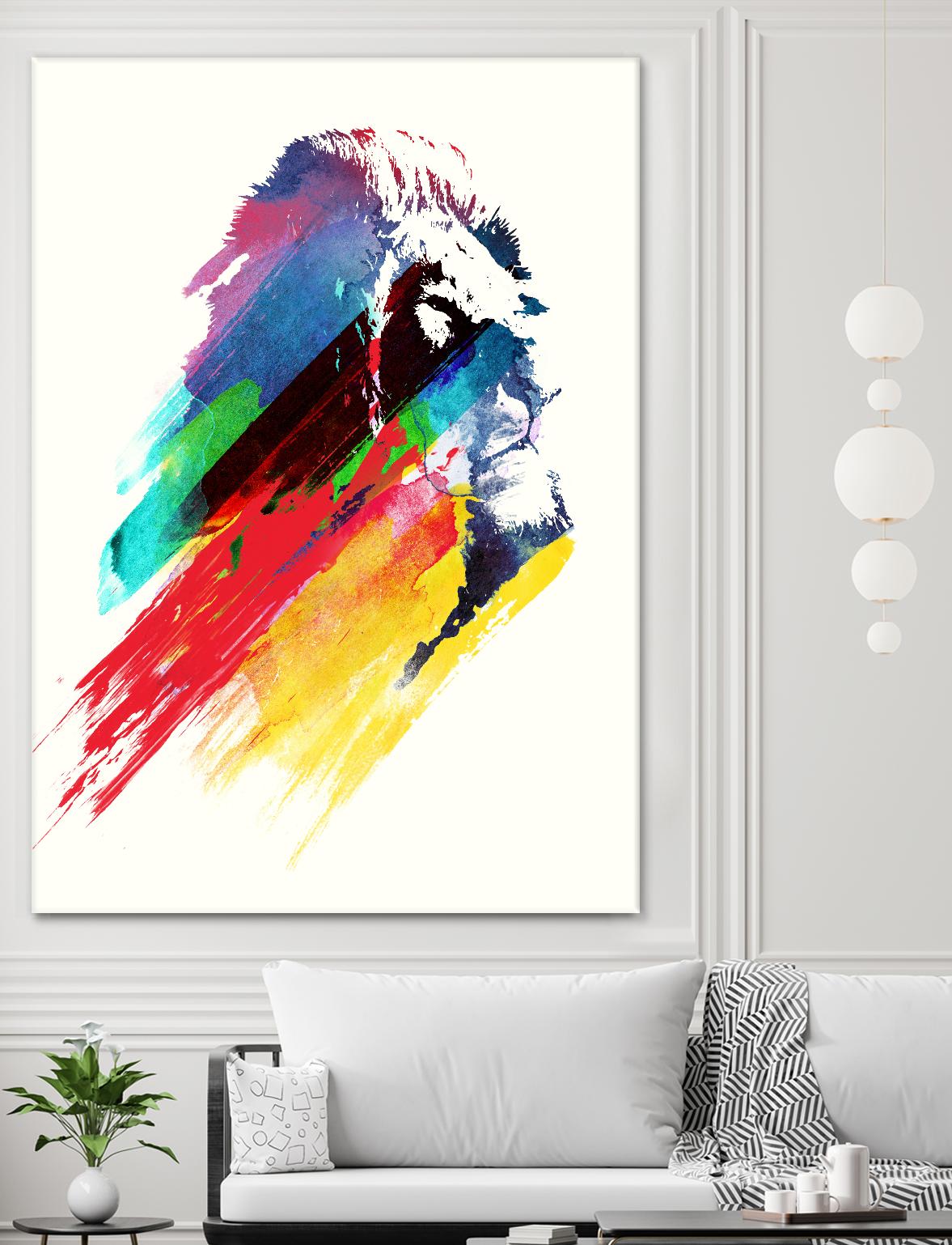 Our Hero by Robert Farkas on GIANT ART - blue animals