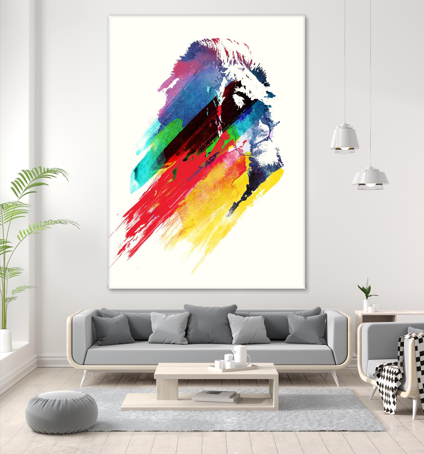 Our Hero by Robert Farkas on GIANT ART - blue animals