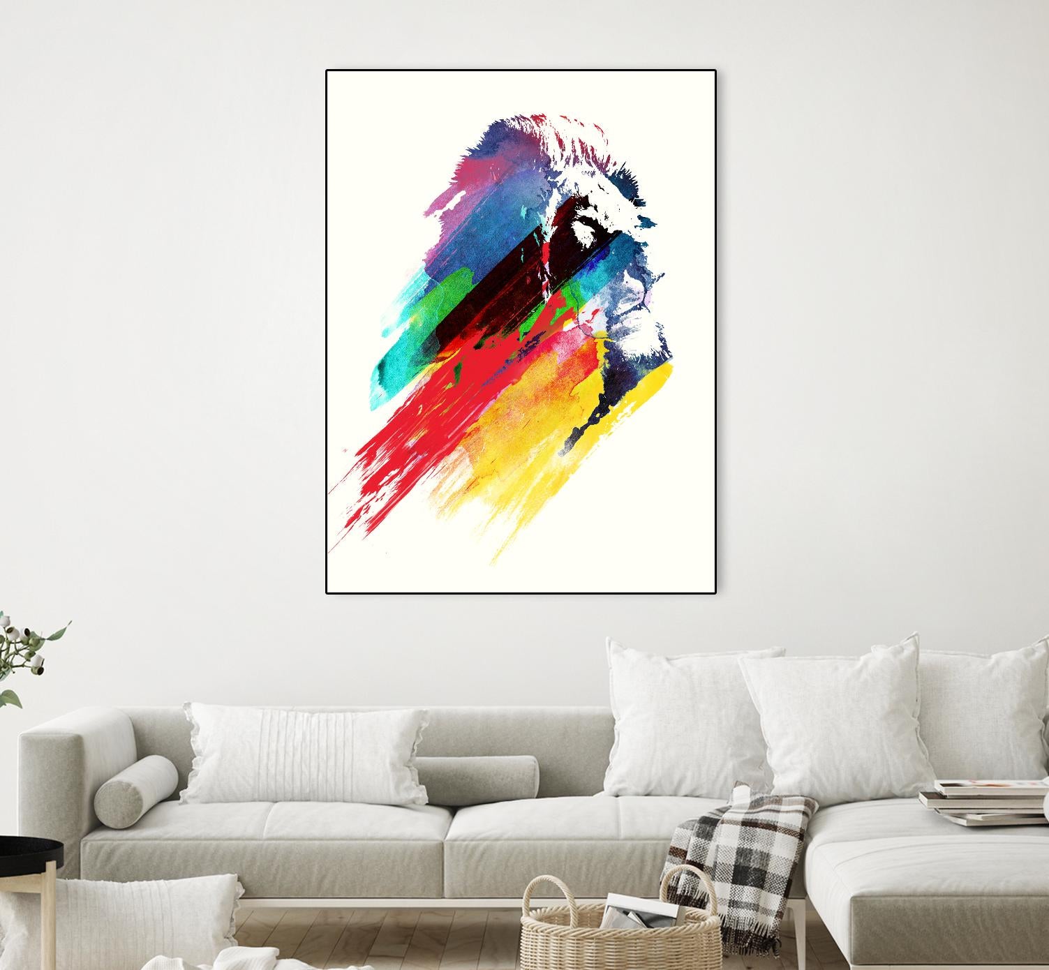 Our Hero by Robert Farkas on GIANT ART - blue animals