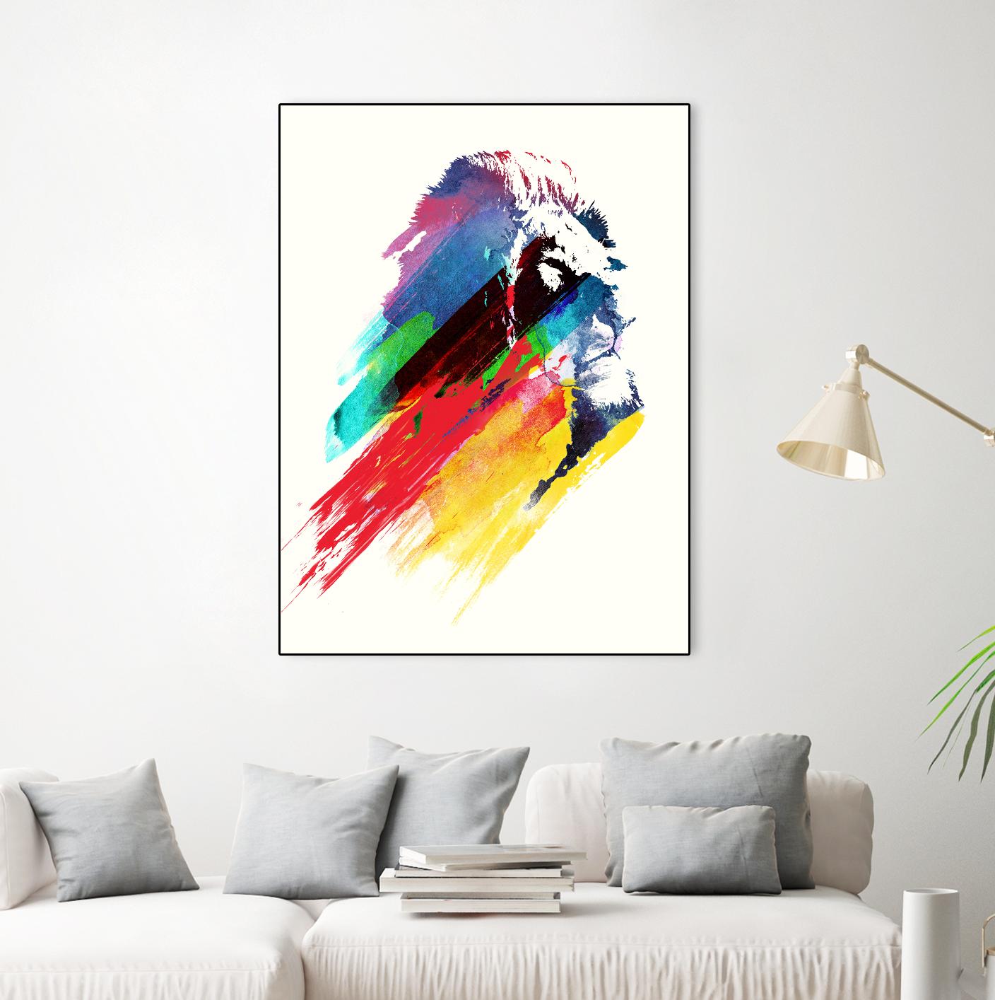 Our Hero by Robert Farkas on GIANT ART - blue animals