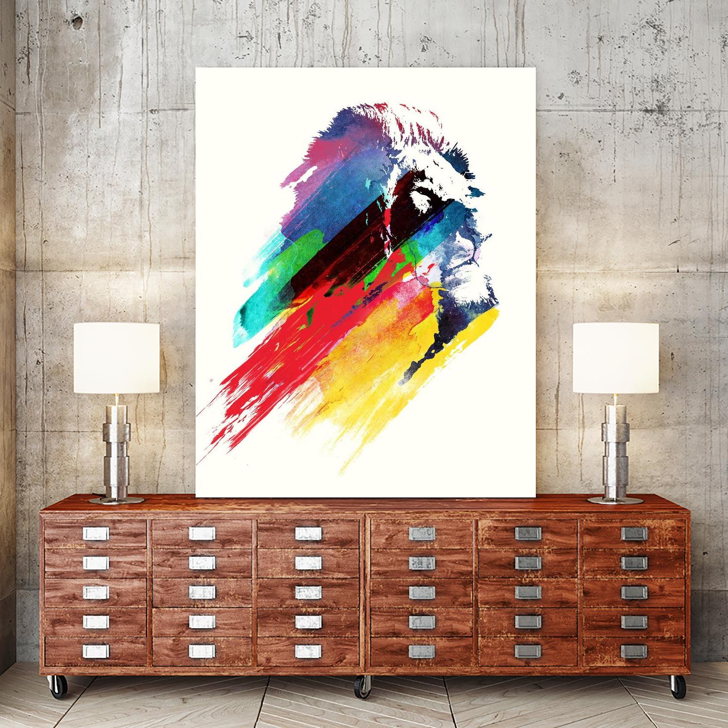 Our Hero by Robert Farkas on GIANT ART - blue animals