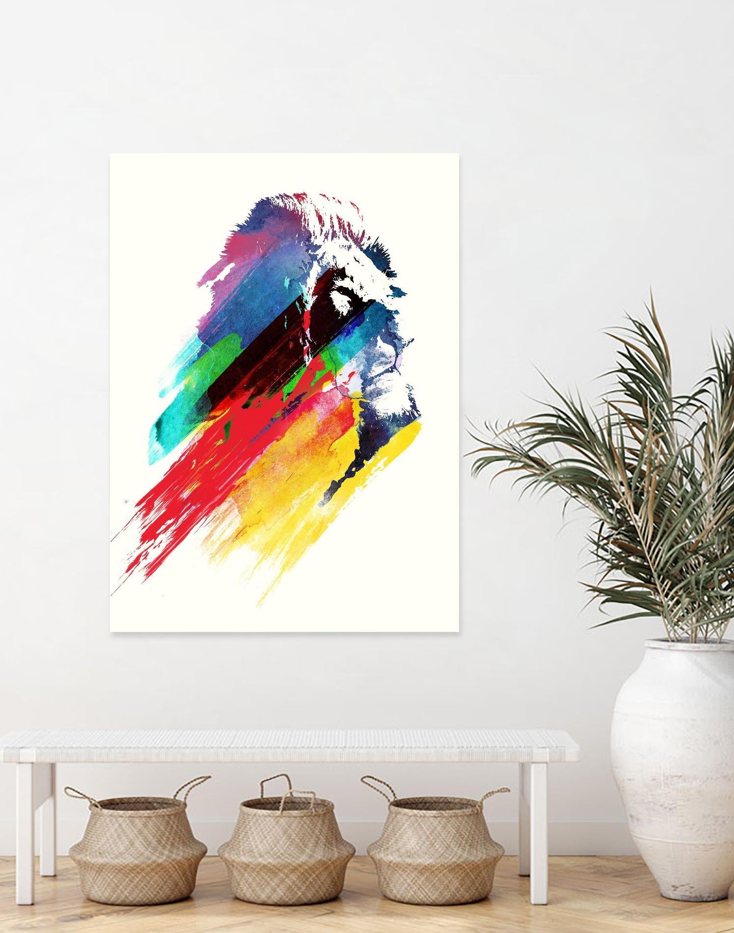 Our Hero by Robert Farkas on GIANT ART - blue animals