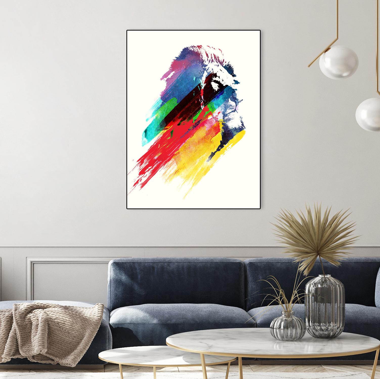 Our Hero by Robert Farkas on GIANT ART - blue animals