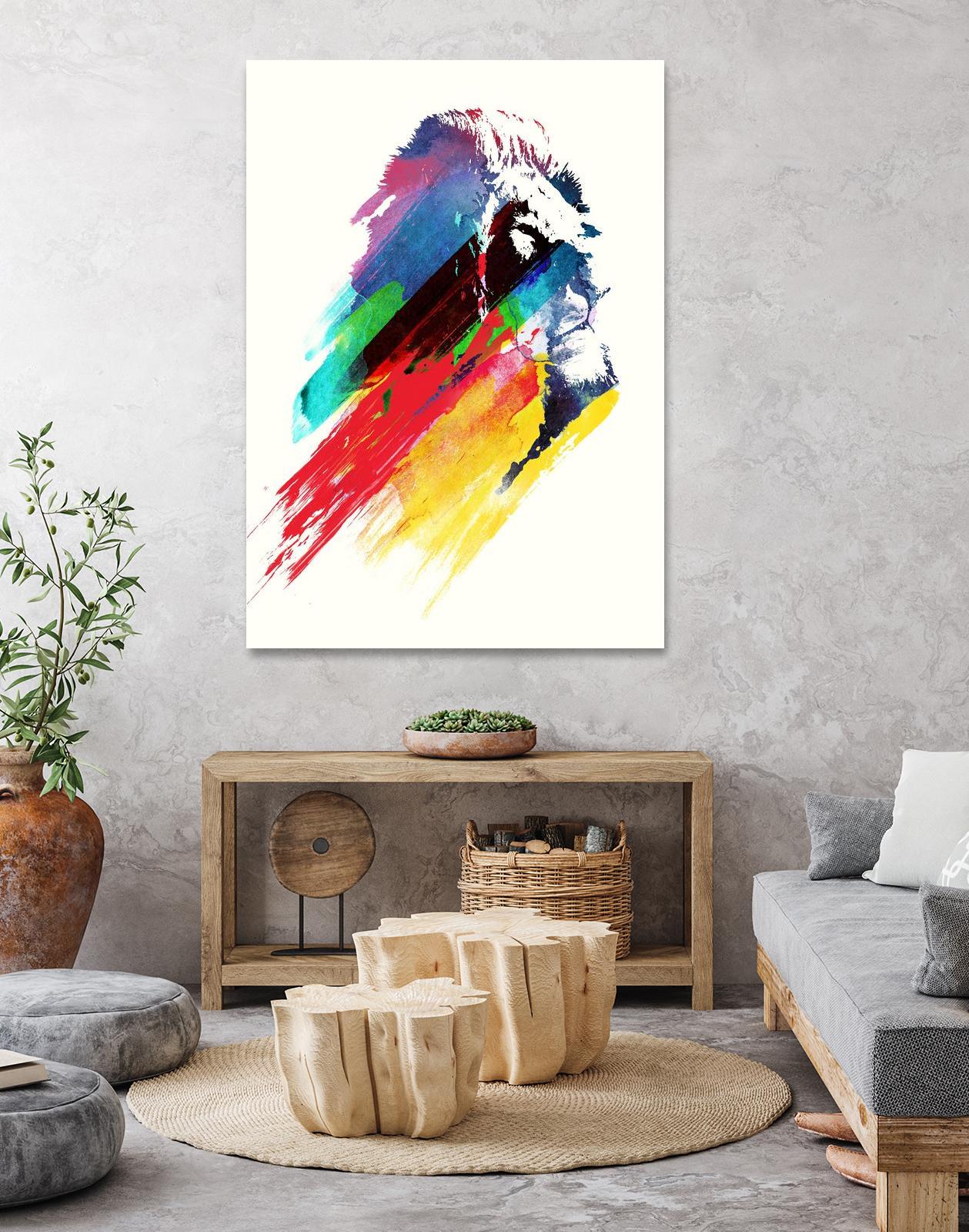 Our Hero by Robert Farkas on GIANT ART - blue animals