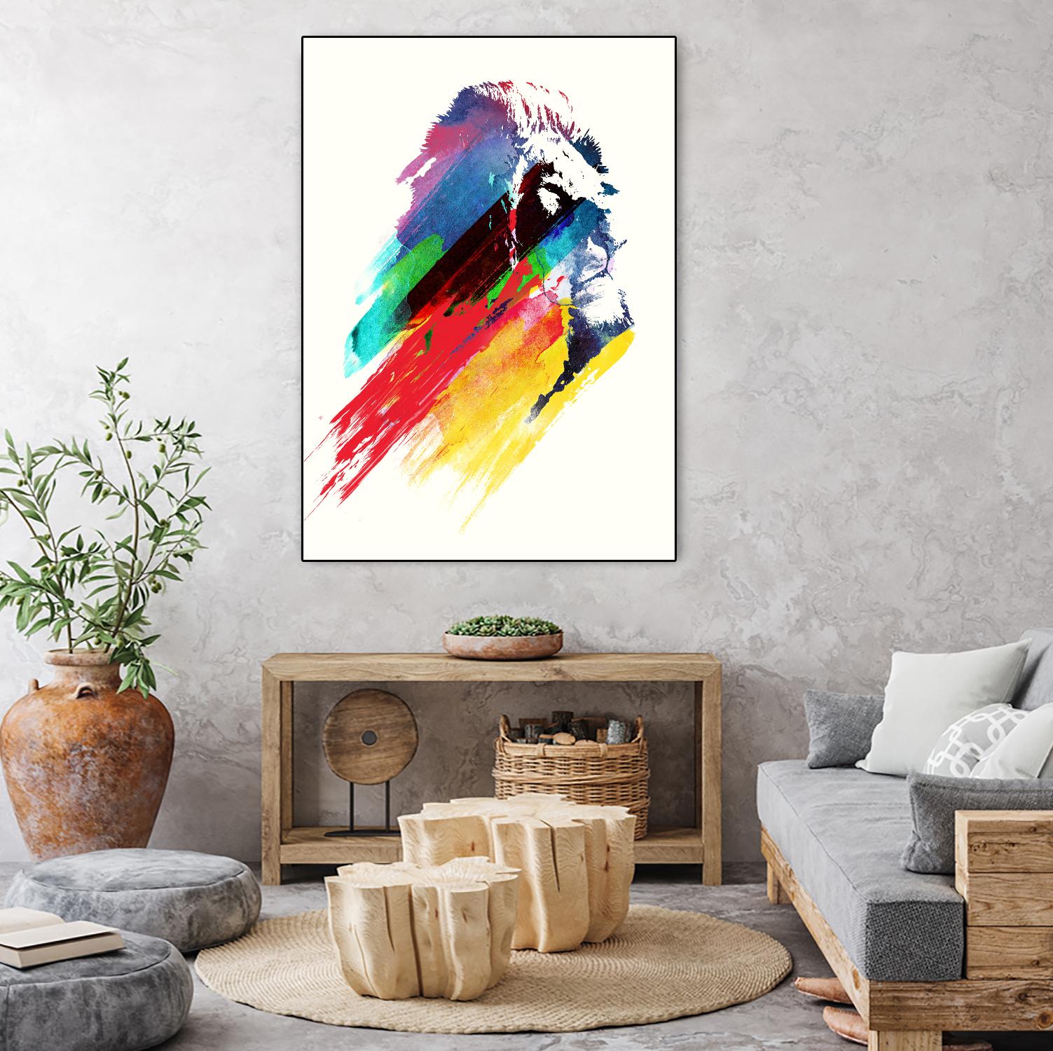 Our Hero by Robert Farkas on GIANT ART - blue animals