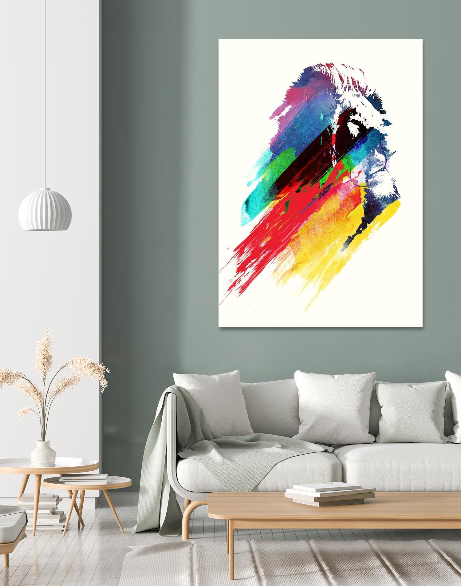 Our Hero by Robert Farkas on GIANT ART - blue animals