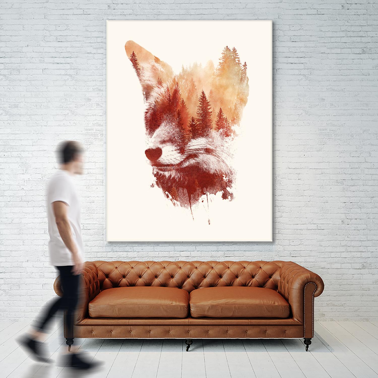 Blind Fox by Robert Farkas on GIANT ART - orange animals