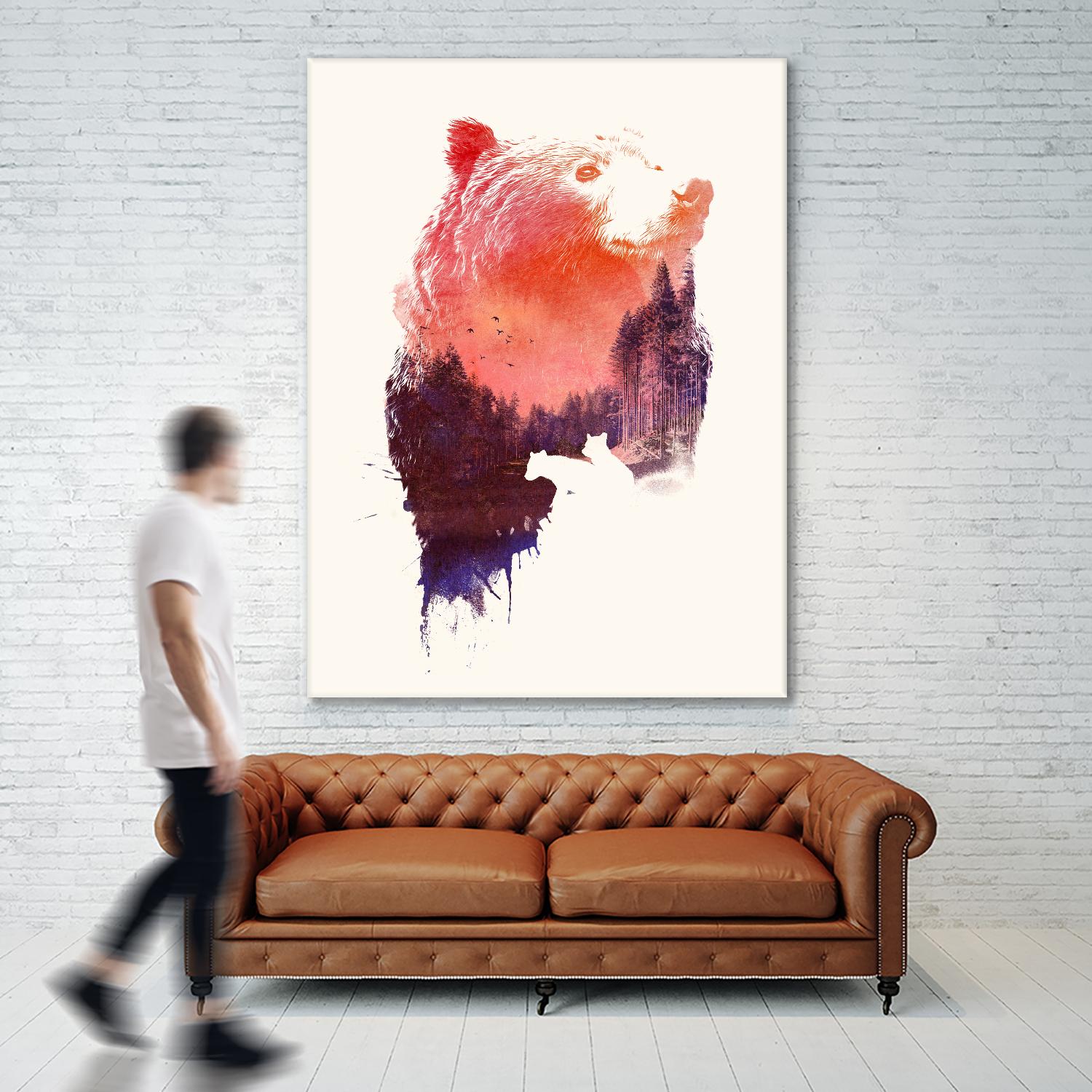 Love Forever by Robert Farkas on GIANT ART - purple animals